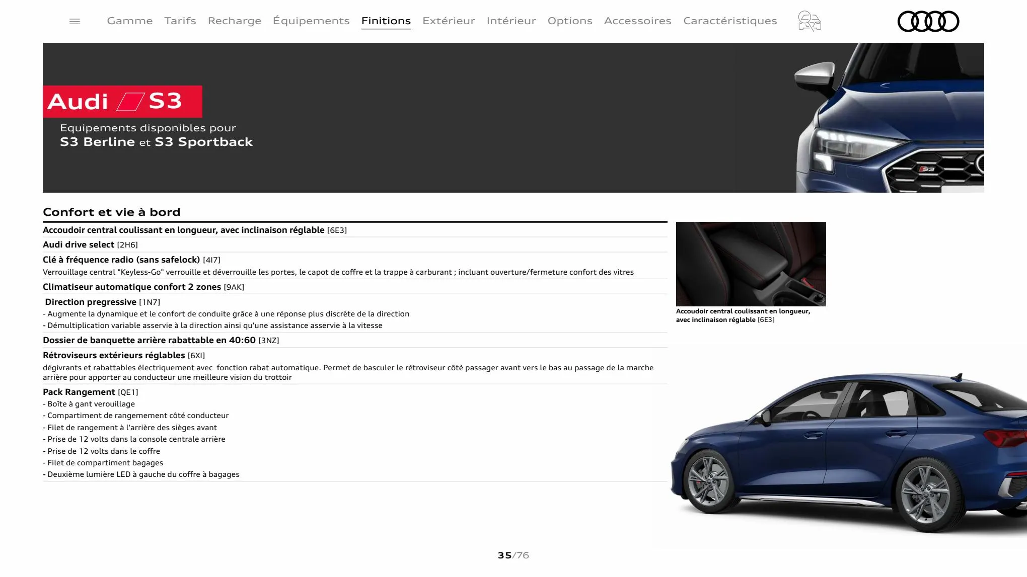 Catalogue A3 Sportback, page 00035