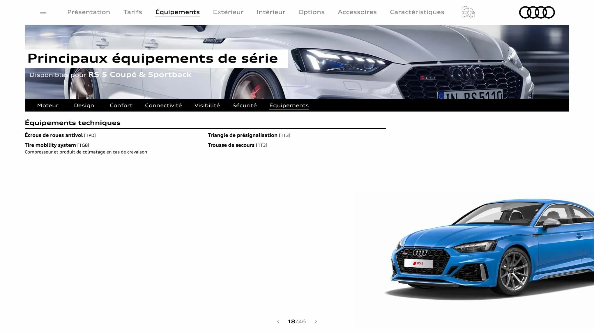 Catalogue RS 5 Coupé, page 00018