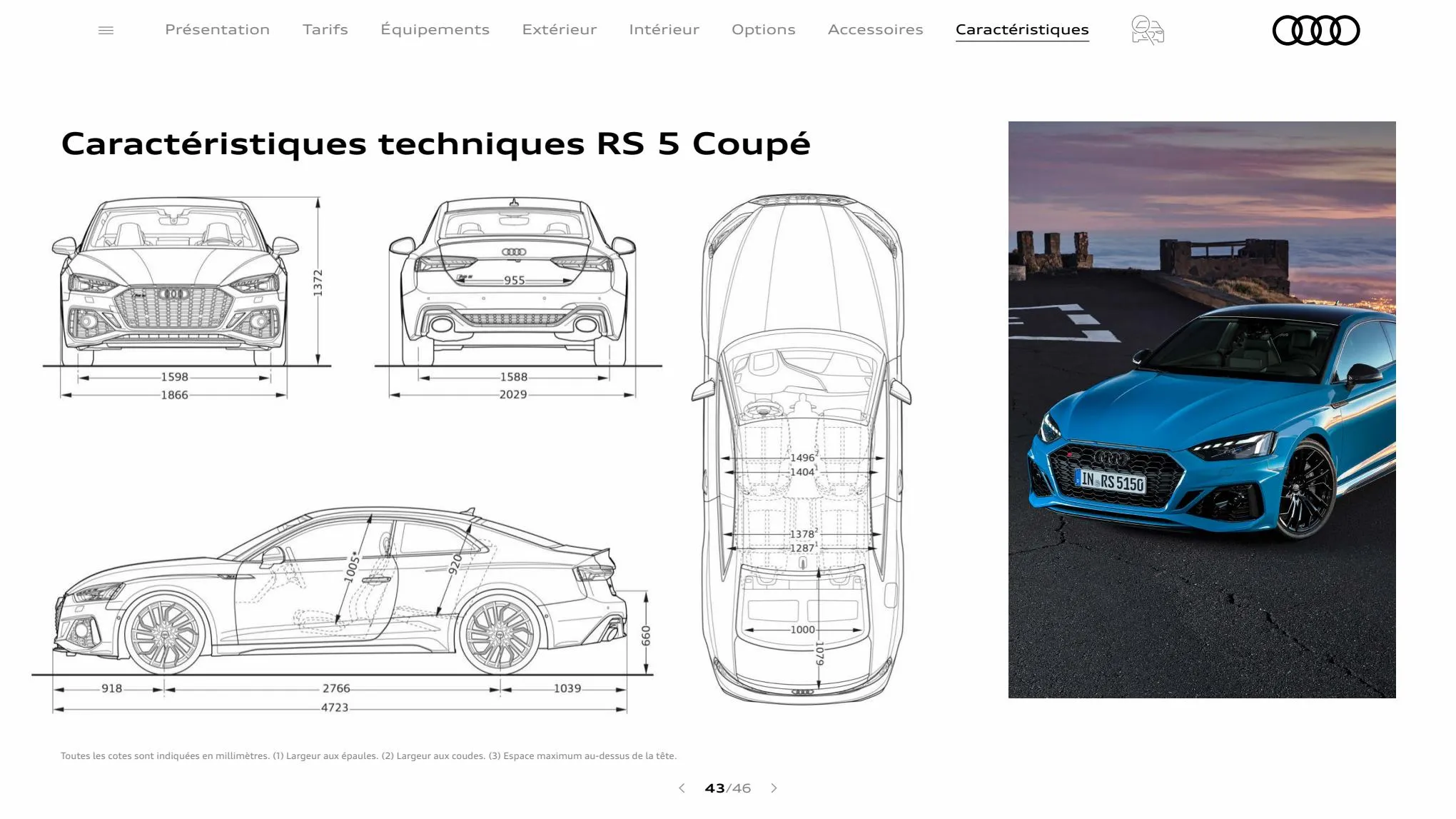 Catalogue RS 5 Coupé, page 00043