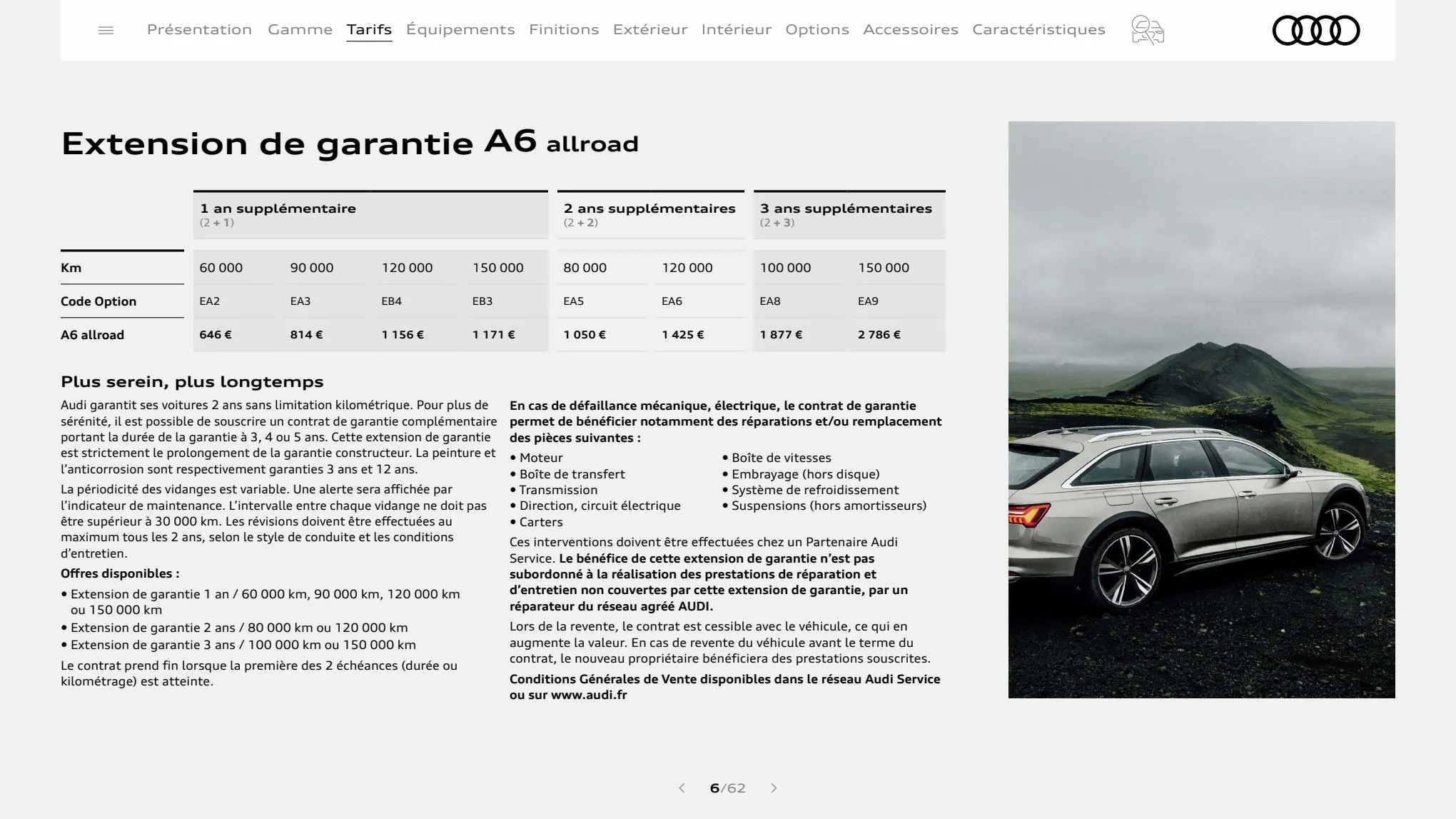 Catalogue A6 allroad quattro, page 00006