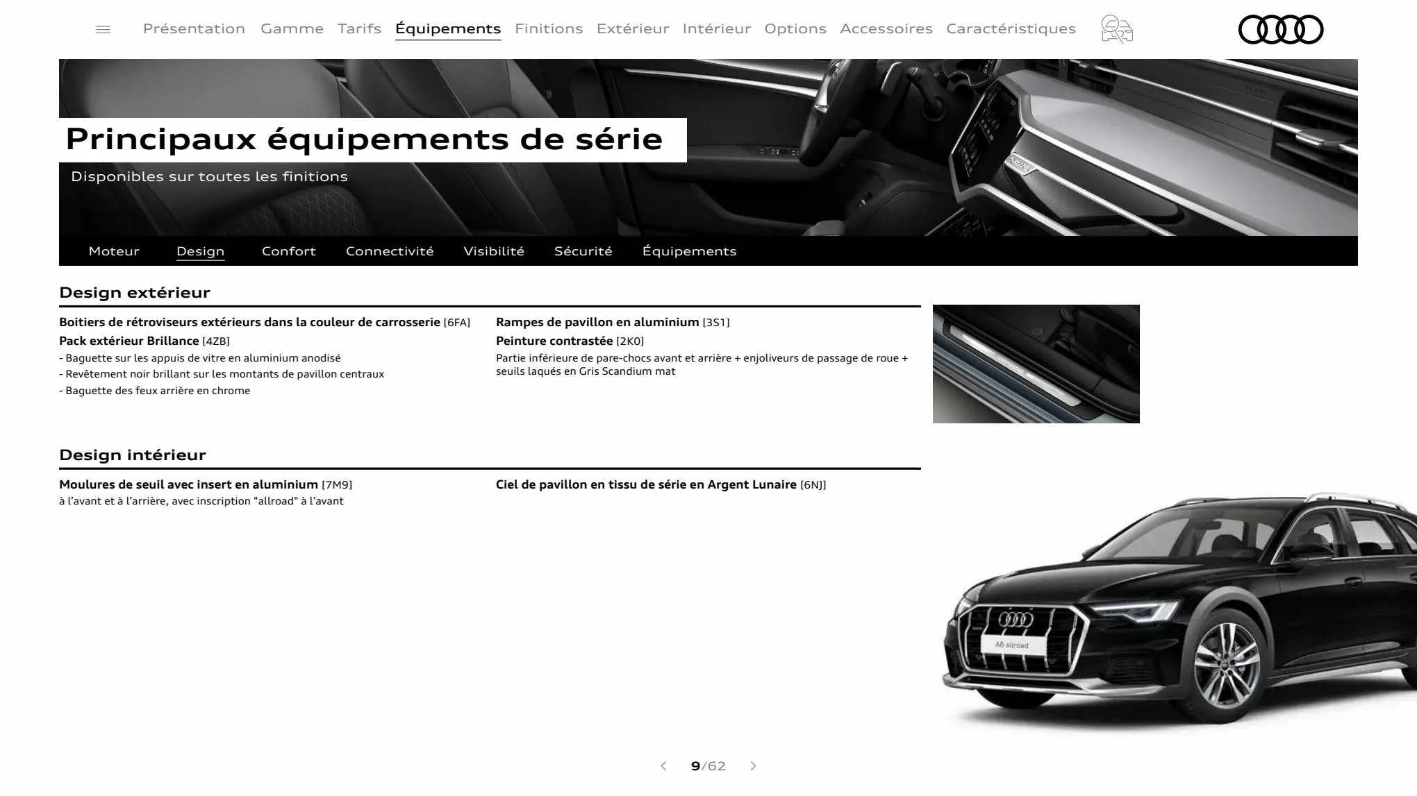 Catalogue A6 allroad quattro, page 00009