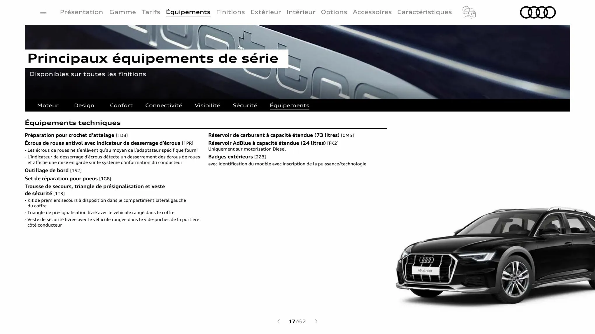 Catalogue A6 allroad quattro, page 00017