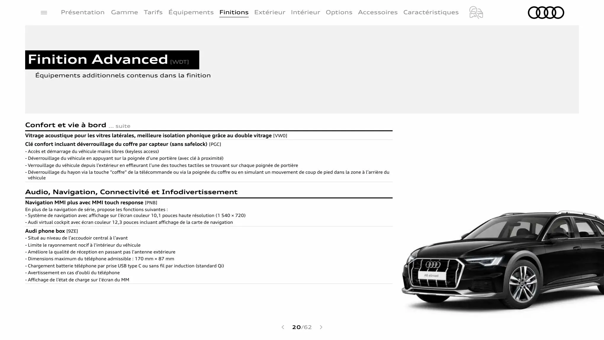 Catalogue A6 allroad quattro, page 00020