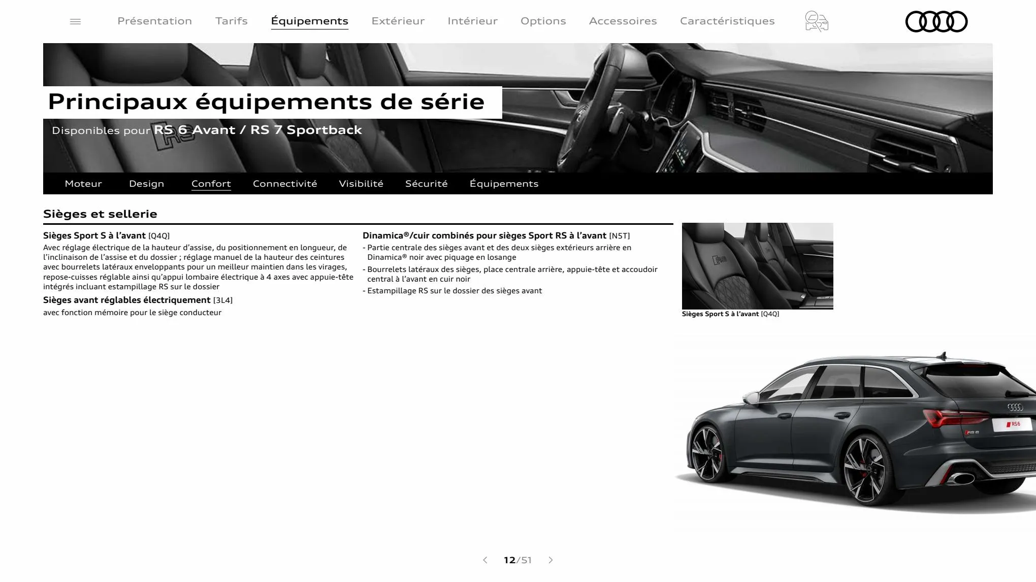 Catalogue RS 6 Avant, page 00012