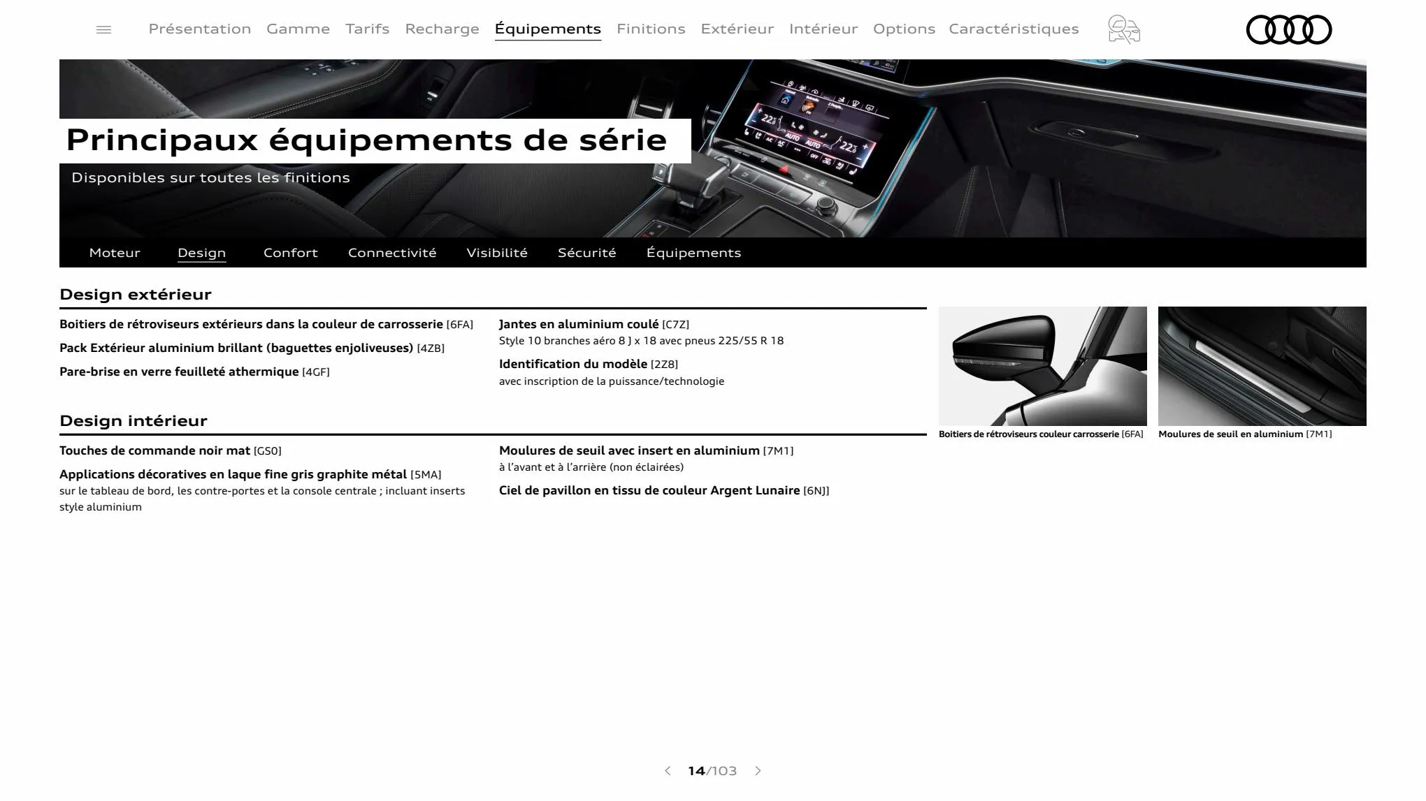 Catalogue A7 Sportback, page 00014