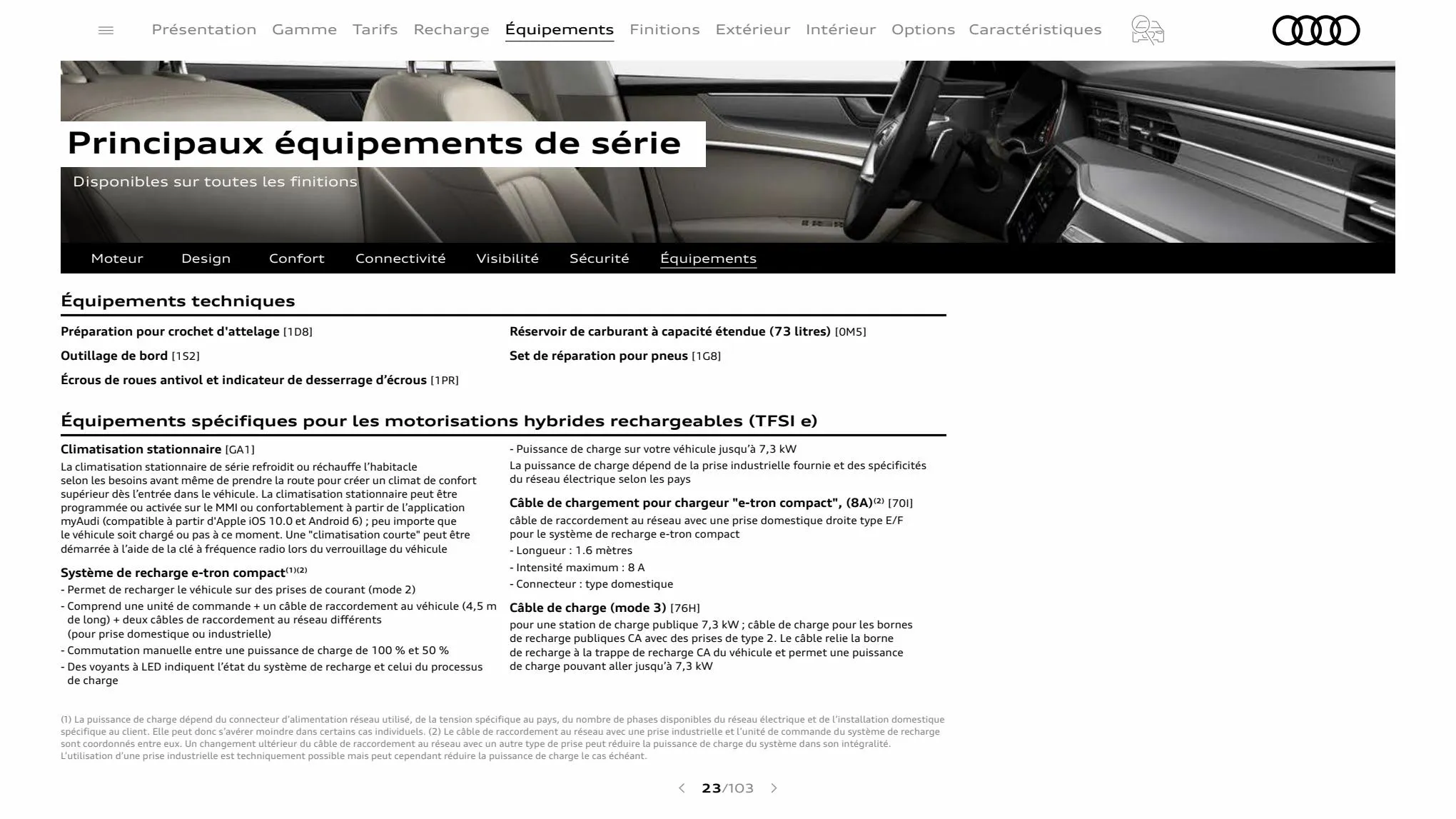 Catalogue A7 Sportback, page 00023