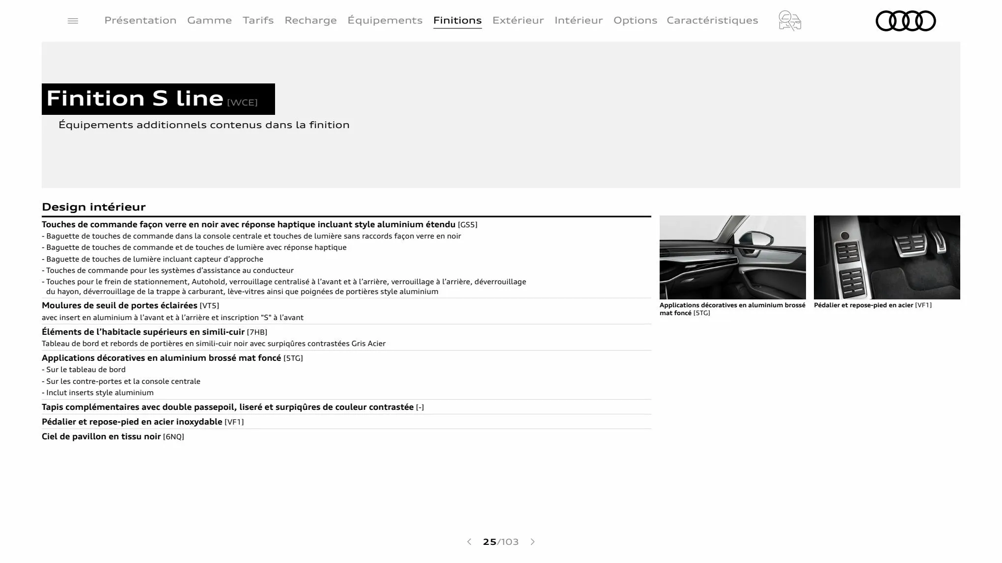 Catalogue A7 Sportback, page 00025