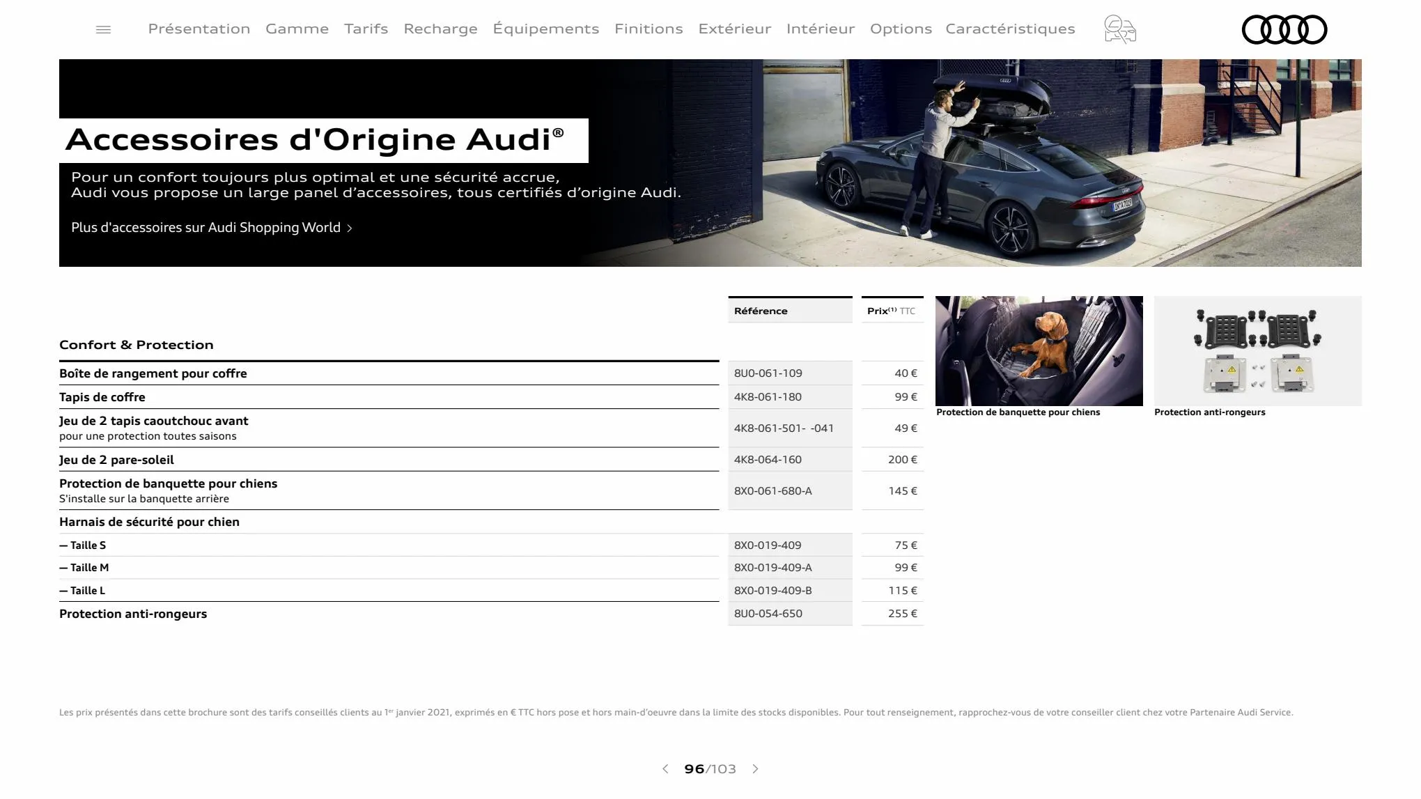 Catalogue A7 Sportback, page 00096