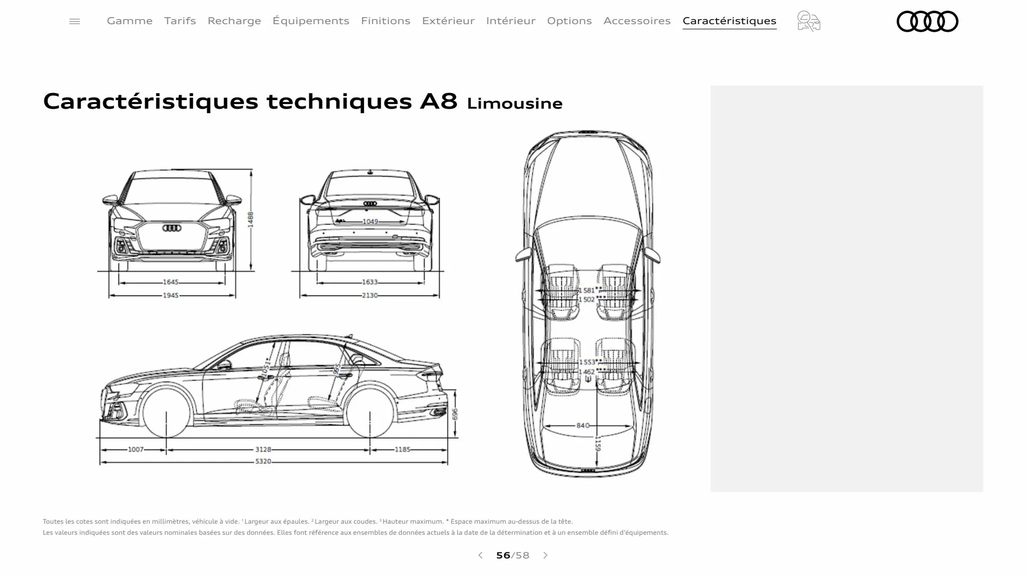 Catalogue A8 TFSI e, page 00056