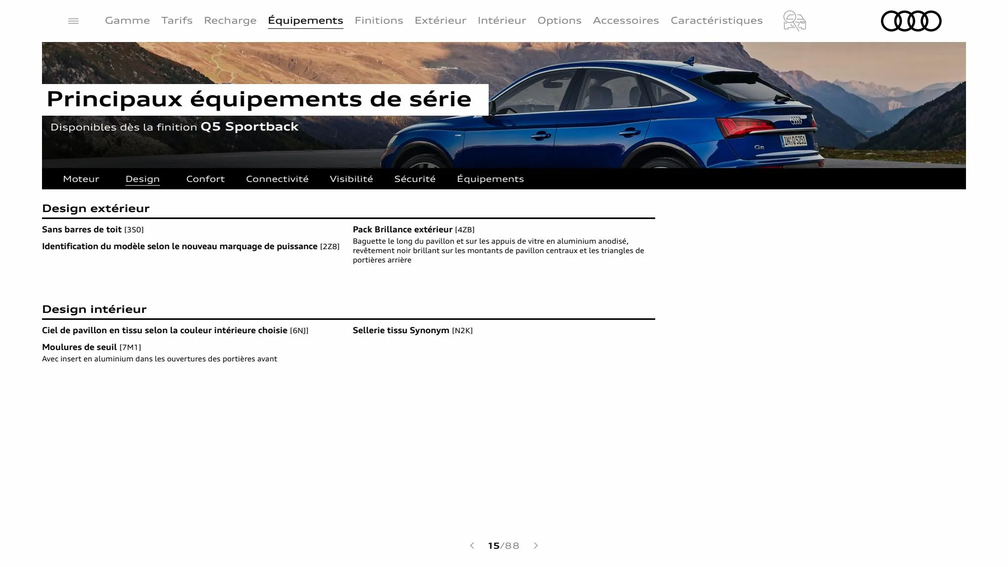 Catalogue Q5 Sportback, page 00015