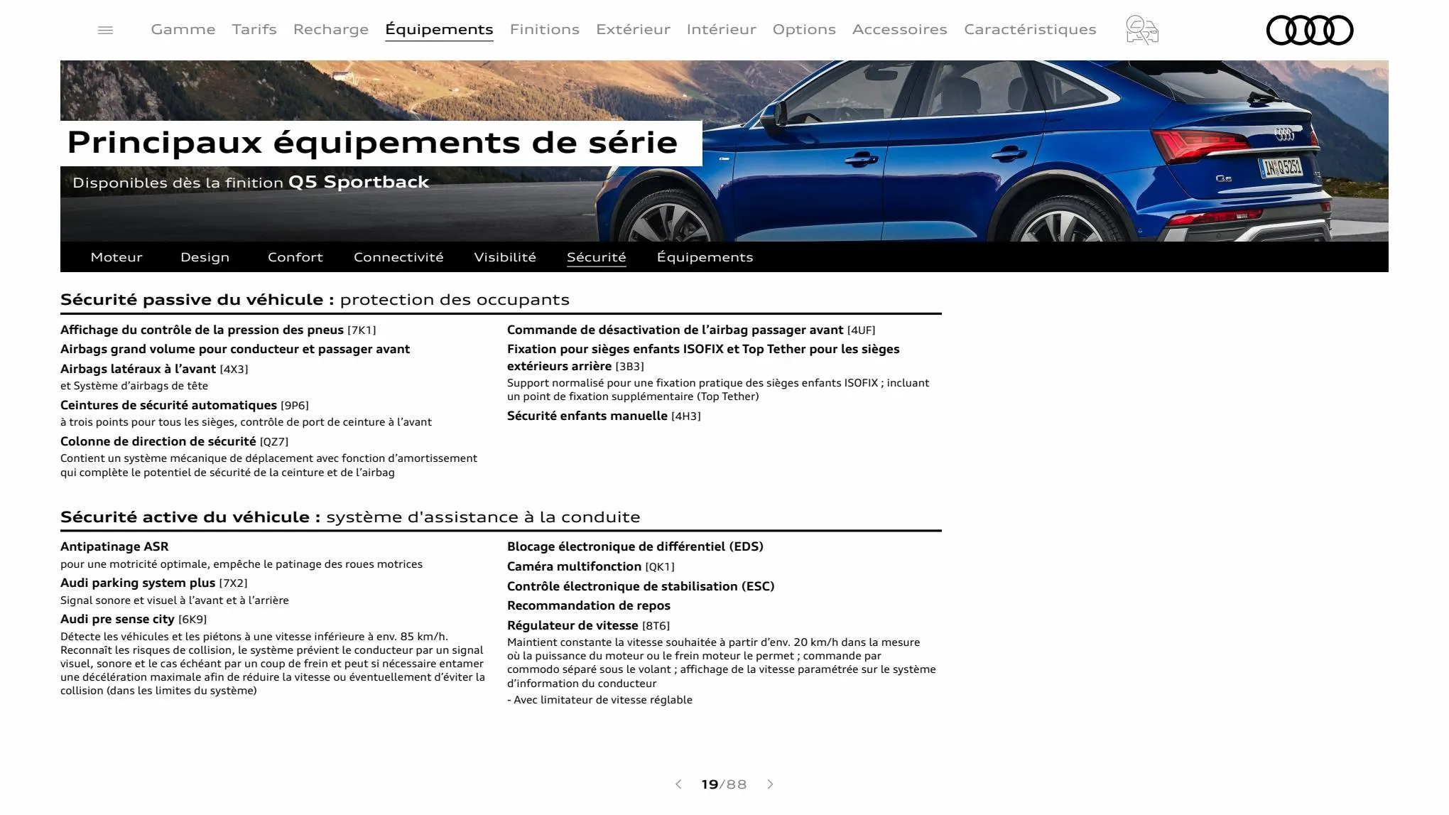 Catalogue Q5 Sportback, page 00019