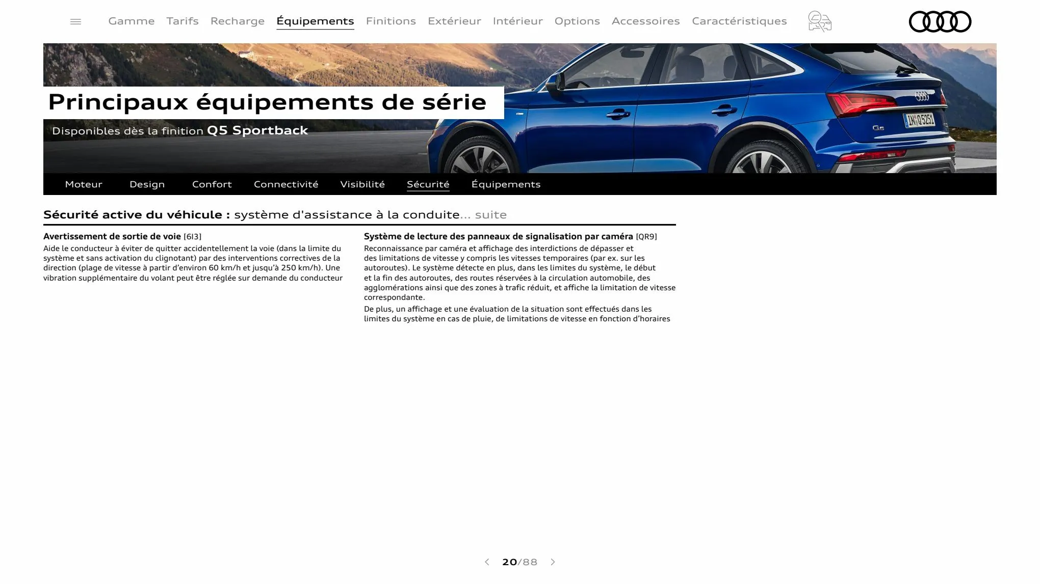 Catalogue Q5 Sportback, page 00020