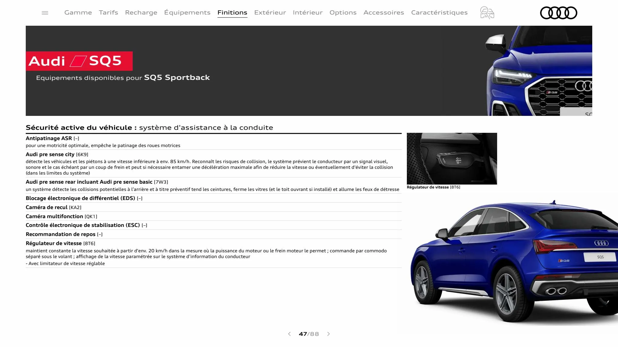 Catalogue Q5 Sportback, page 00047