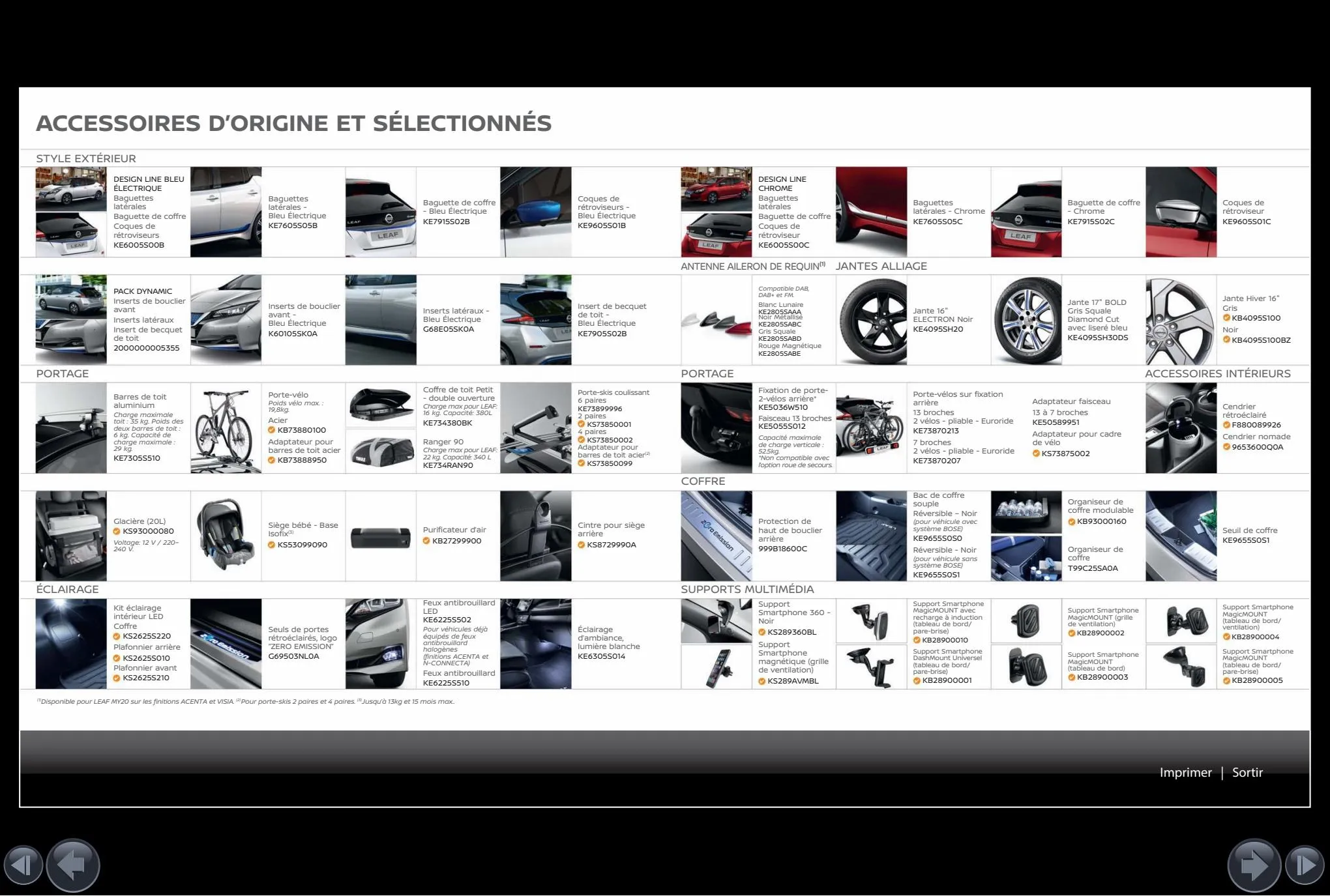 Catalogue Nissan LEAF, page 00010