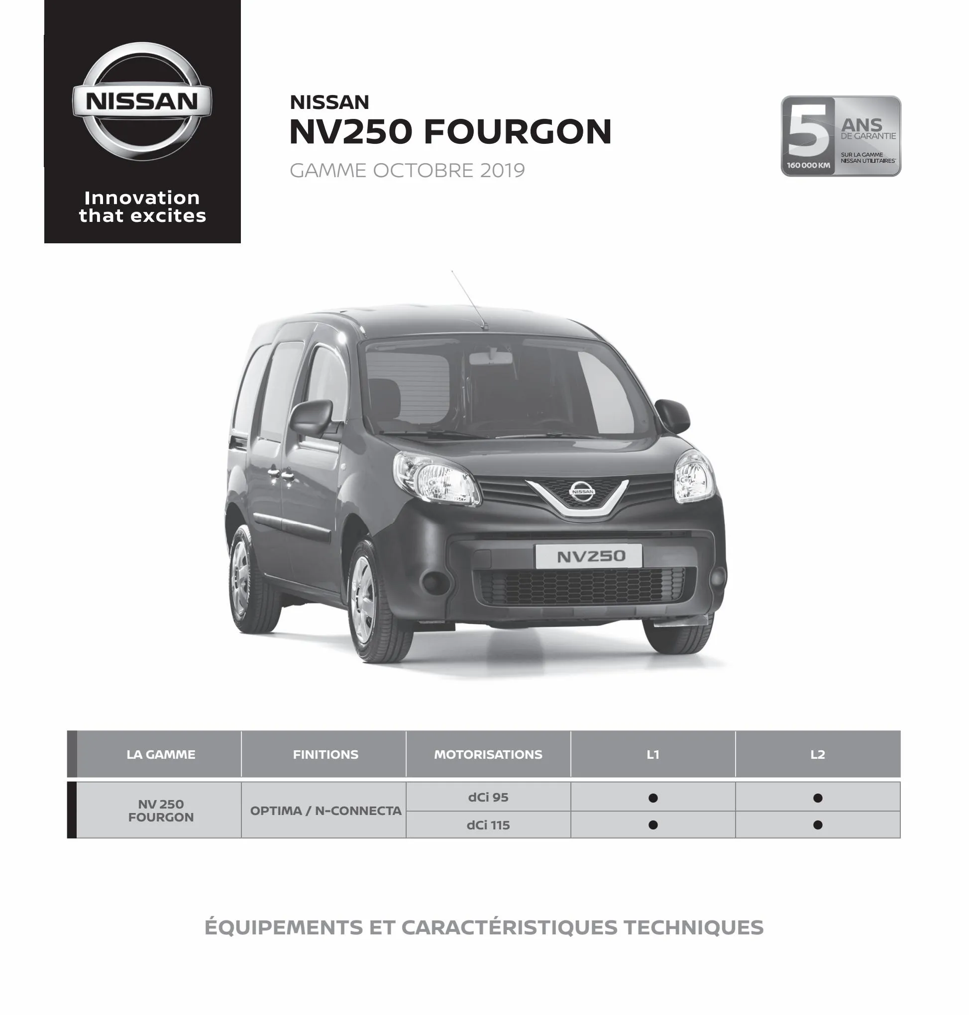 Catalogue Nissan NV250, page 00012