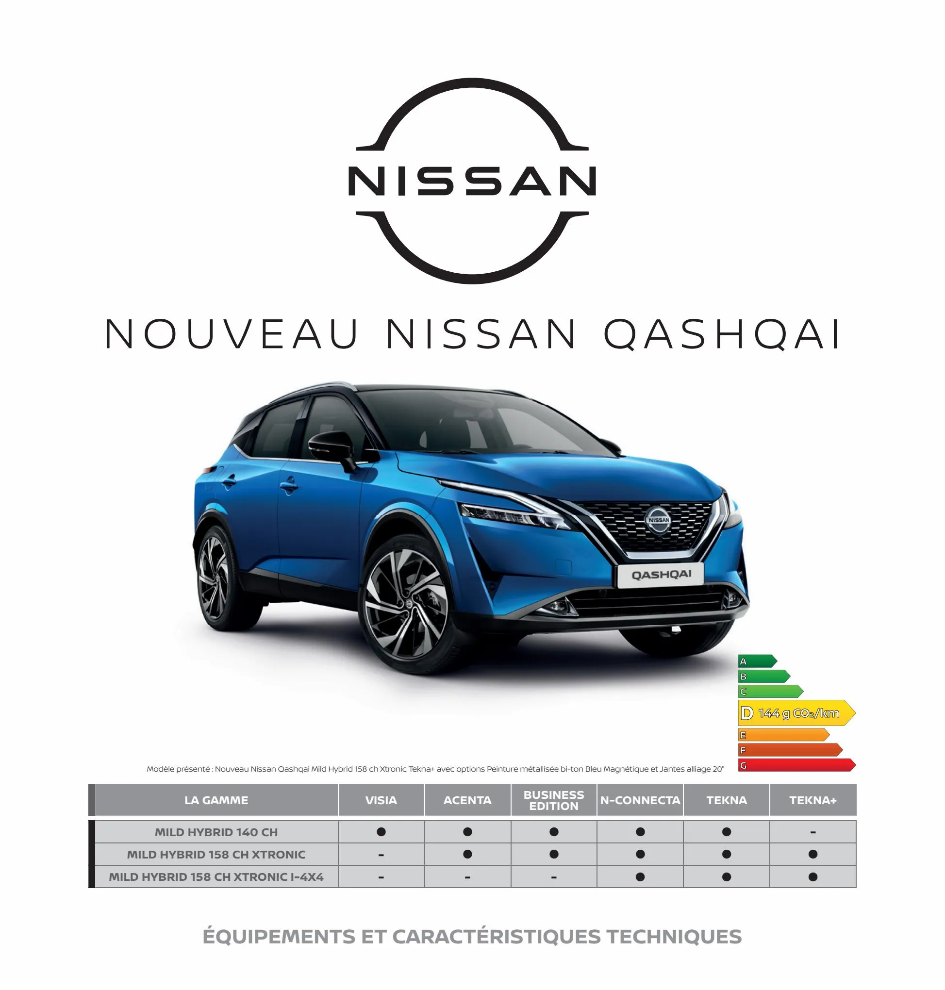 Catalogue Nouveau Nissan QASHQAI, page 00022
