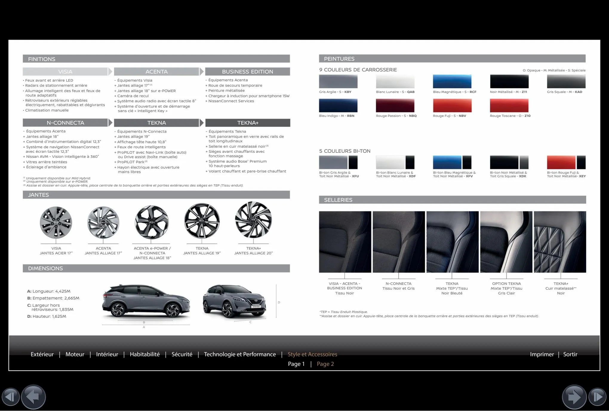 Catalogue Nissan QASHQAI, page 00012