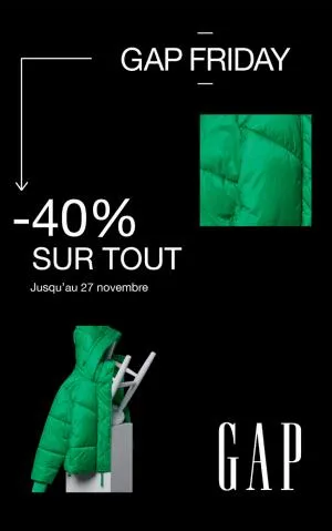 Offres Gap Black Friday