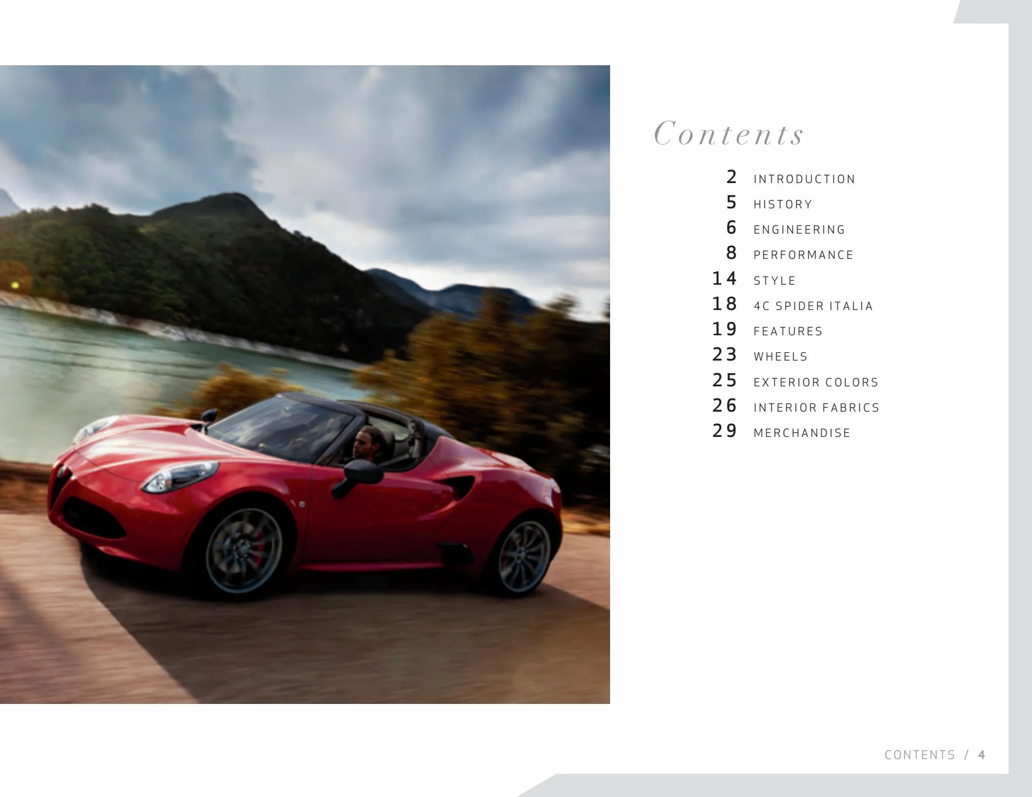 Catalogue Alfa Romeo 4C 2022, page 00004