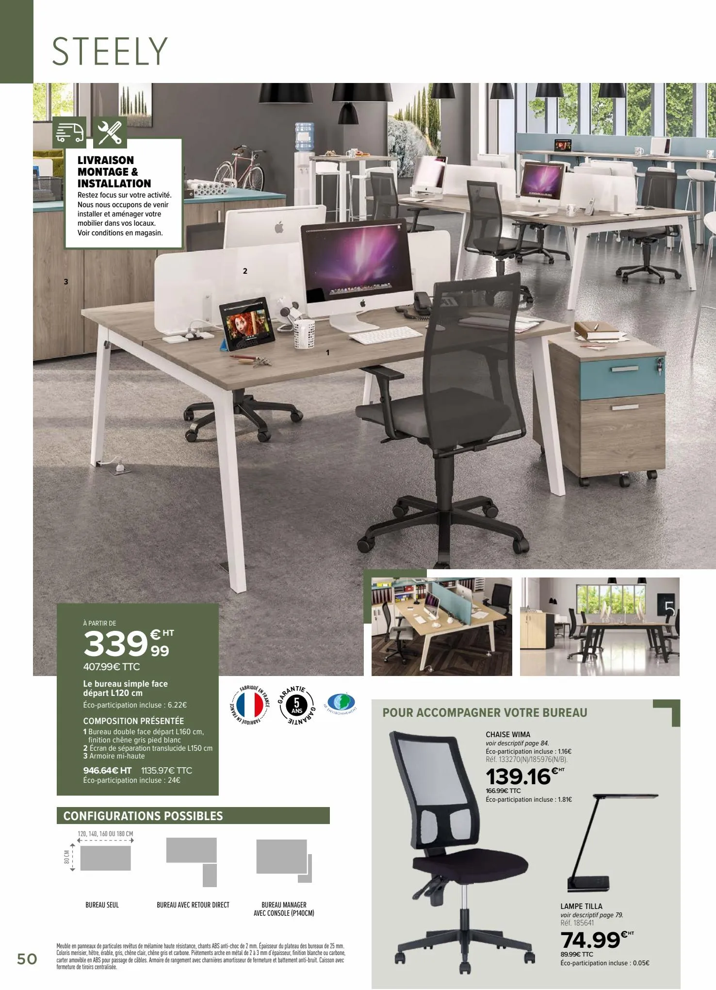 Catalogue Mobilier & Espaces De Travail 2022, page 00050