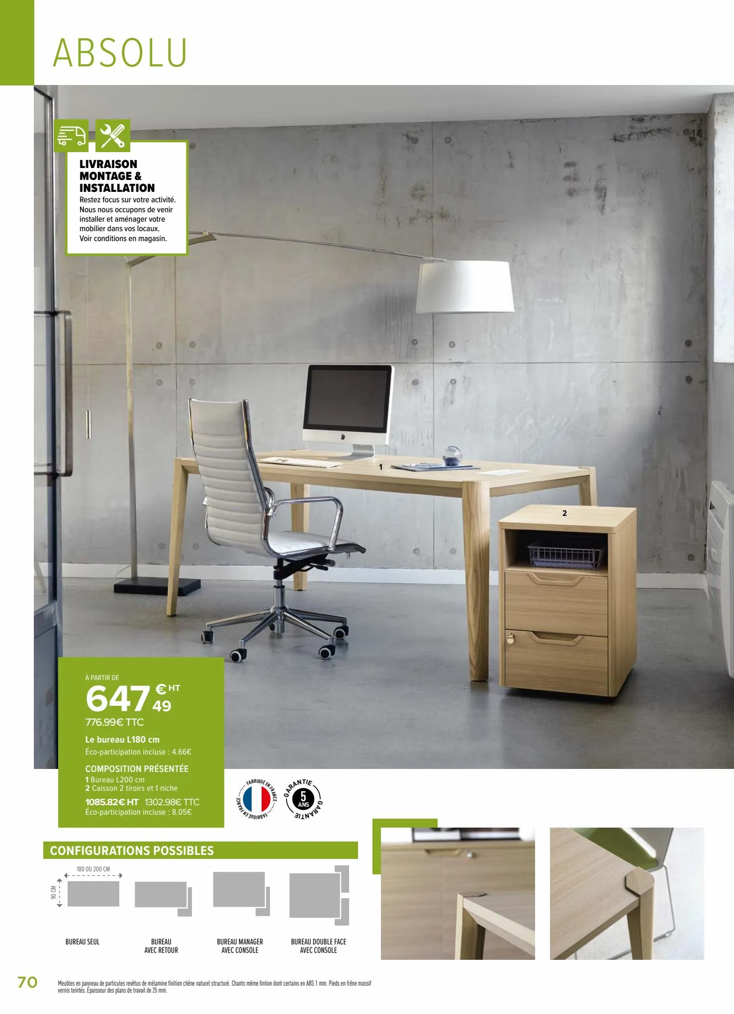 Catalogue Mobilier & Espaces De Travail 2022, page 00070