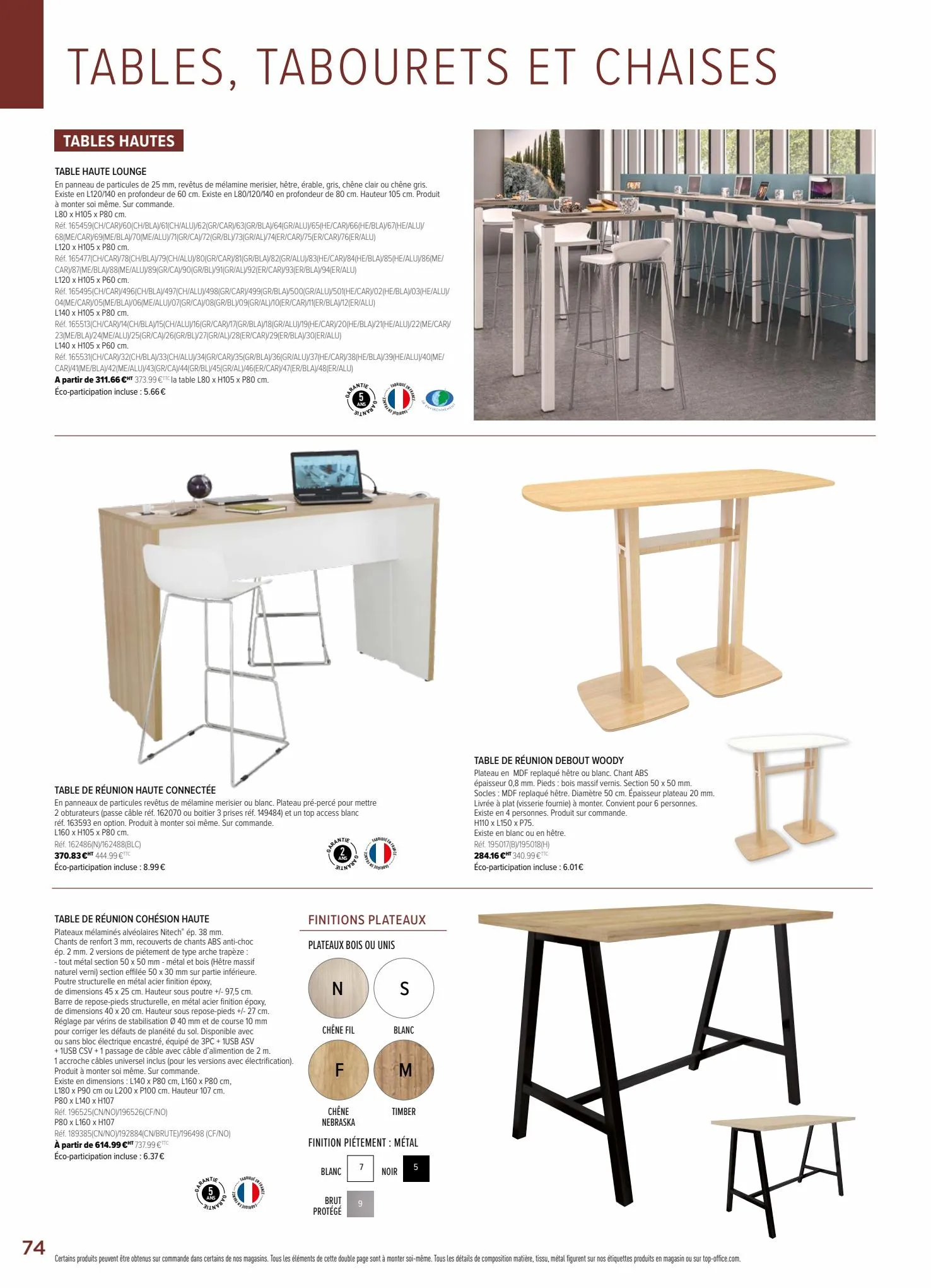 Catalogue Mobilier & Espaces De Travail 2022, page 00074