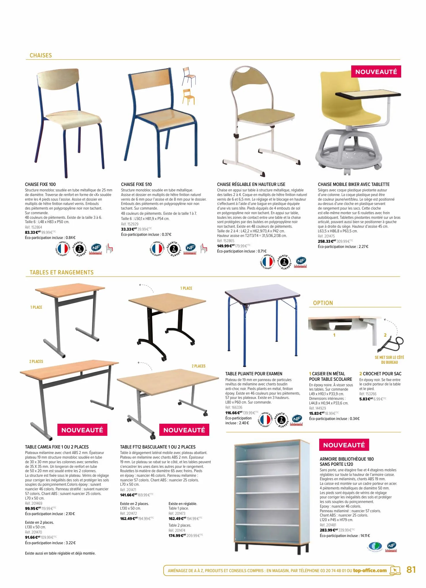 Catalogue Mobilier & Espaces De Travail 2022, page 00081