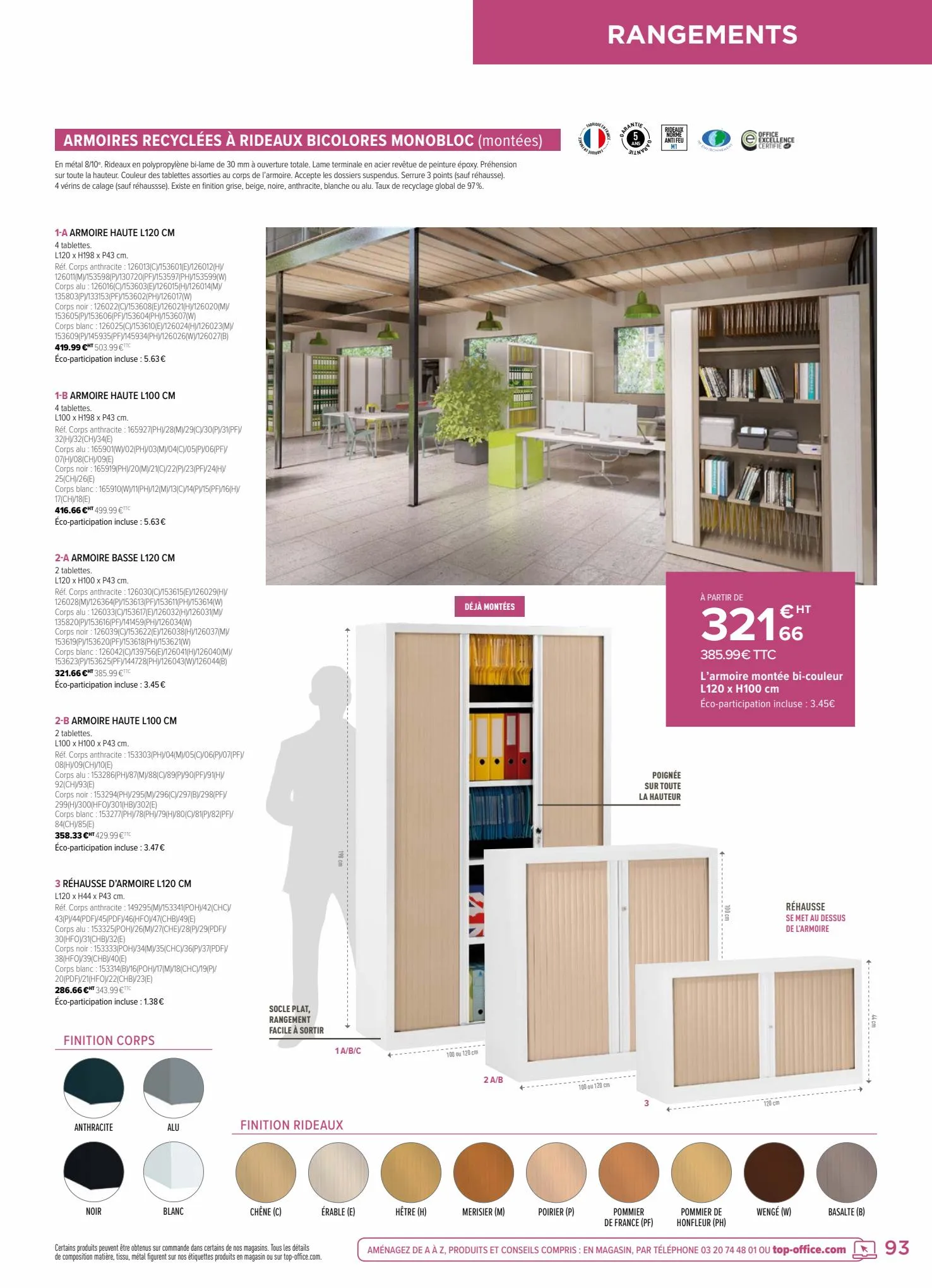 Catalogue Mobilier & Espaces De Travail 2022, page 00093