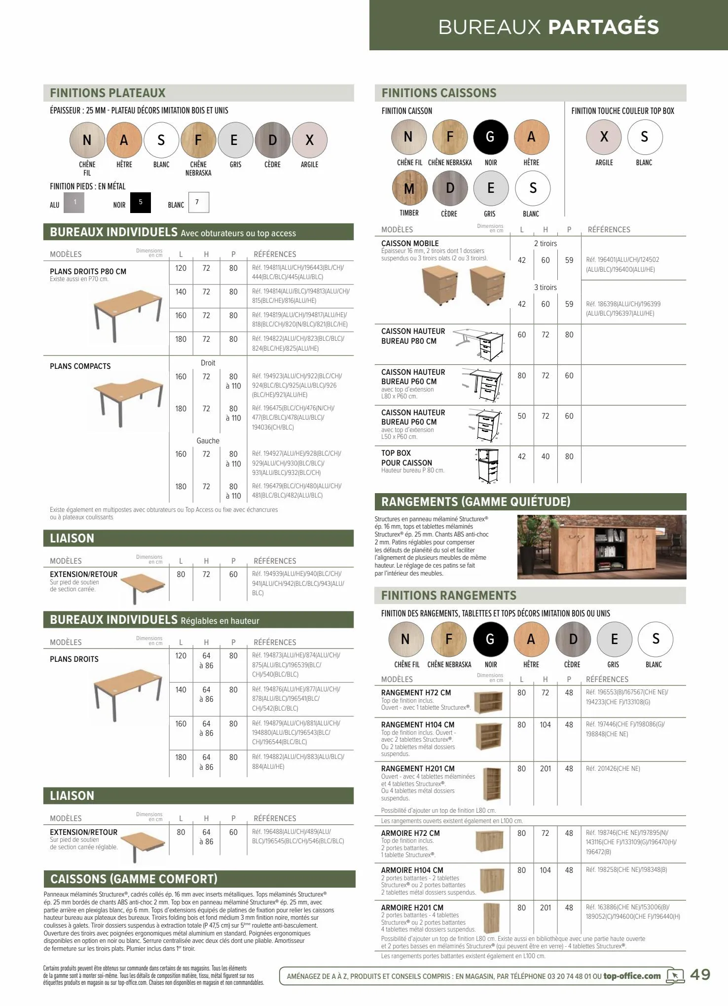 Catalogue Mobilier et espace de travail, page 00049