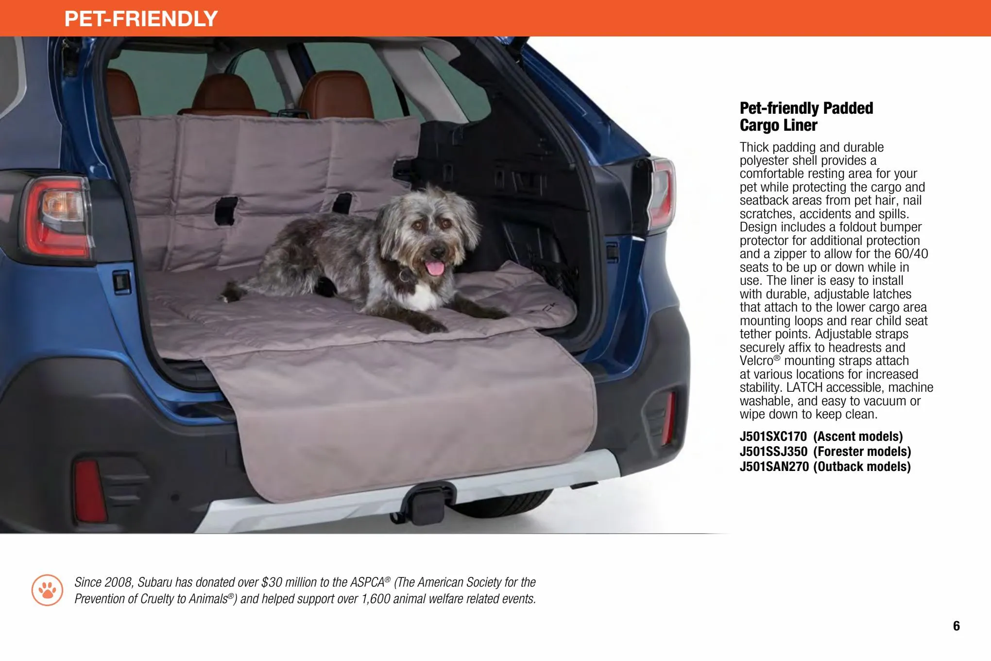 Catalogue Subaru Pet Friendly Accessories 2022, page 00005