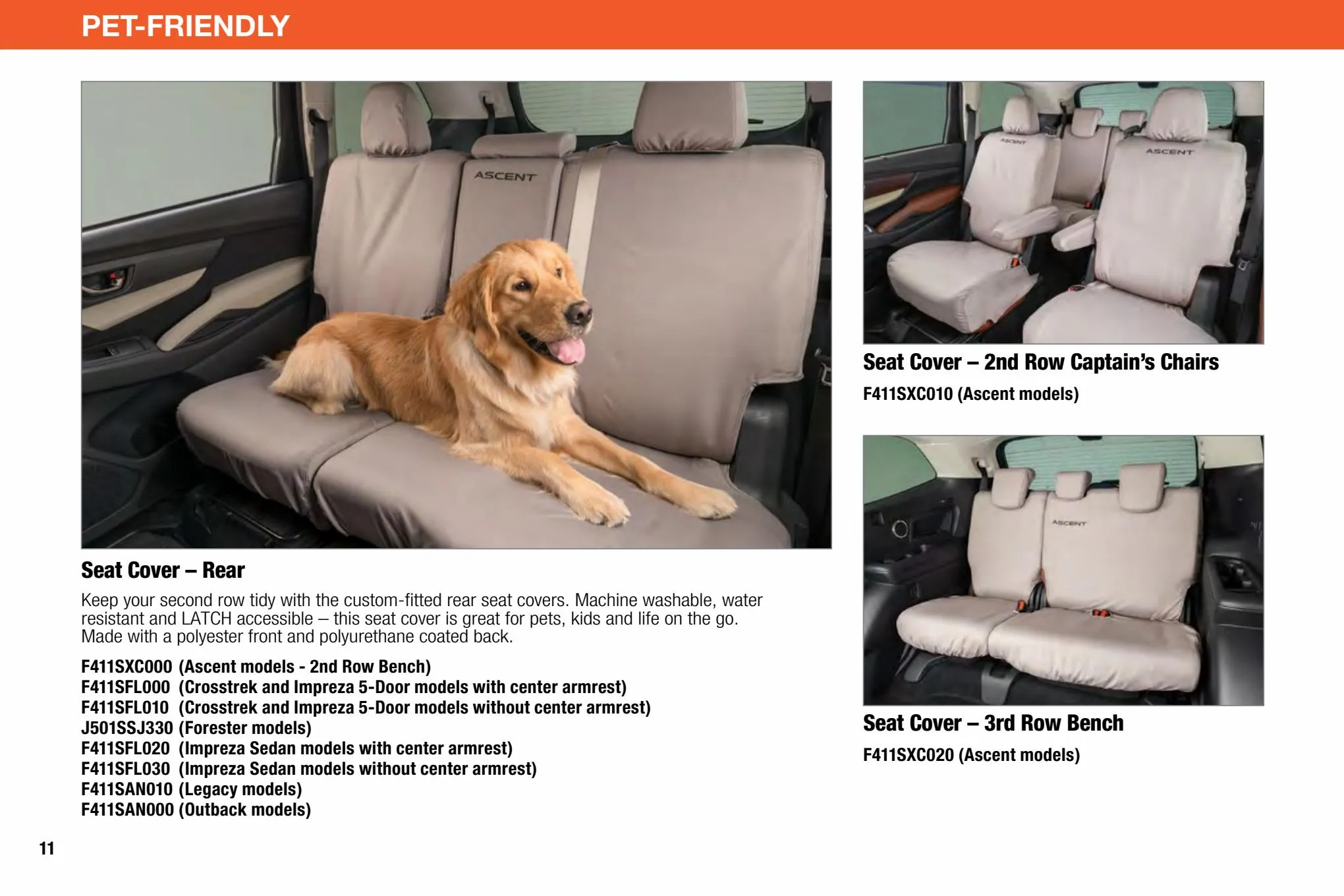 Catalogue Subaru Pet Friendly Accessories 2022, page 00010