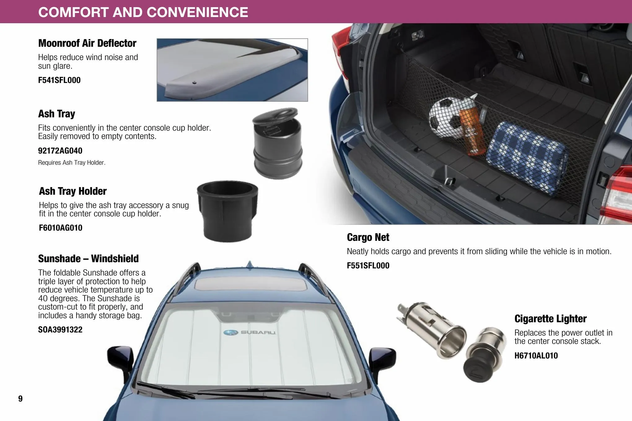 Catalogue Crosstrek Accessories 2023, page 00009