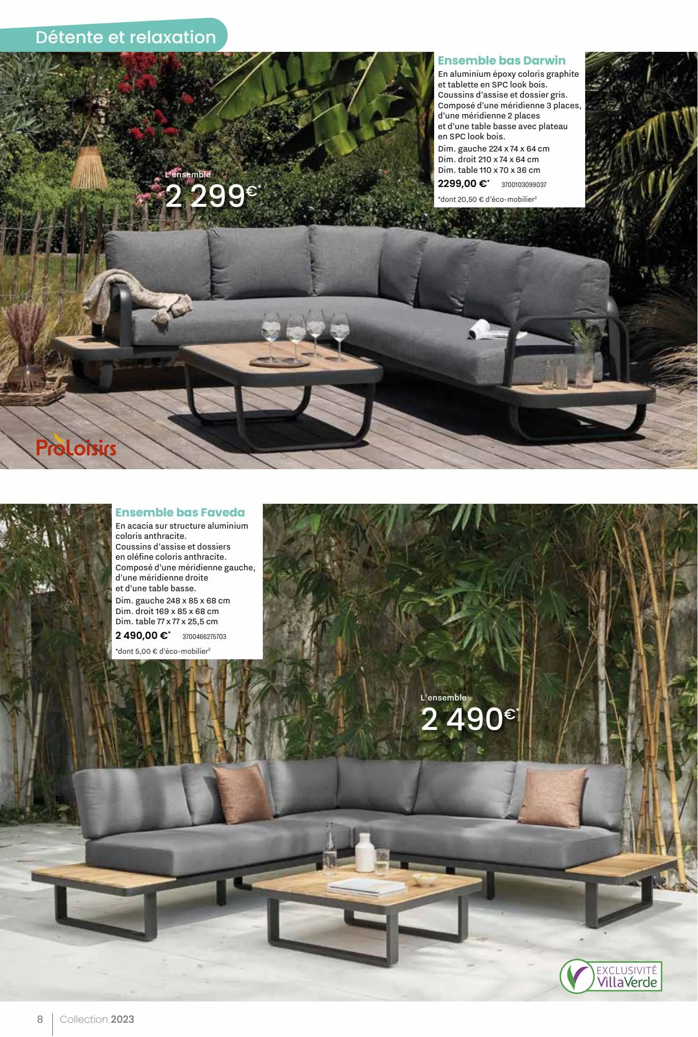 Catalogue Catalogue Mobilier Jardin 2023, page 00008