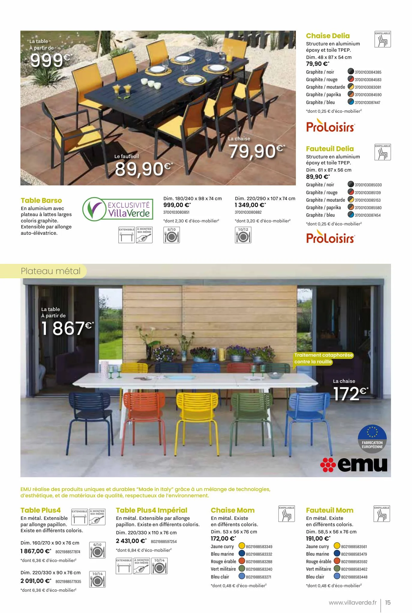 Catalogue Catalogue Mobilier Jardin 2023, page 00015
