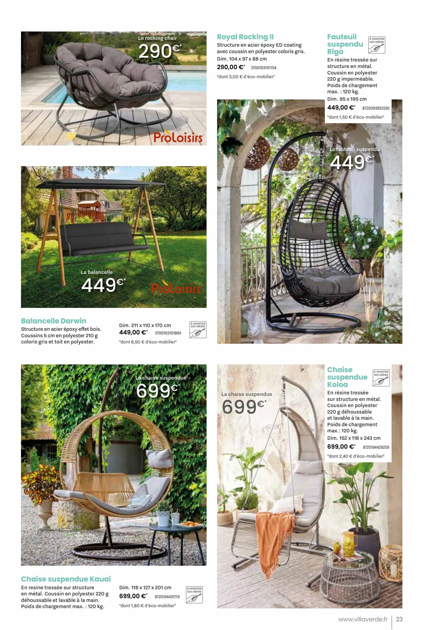 Catalogue Catalogue Mobilier Jardin 2023, page 00023