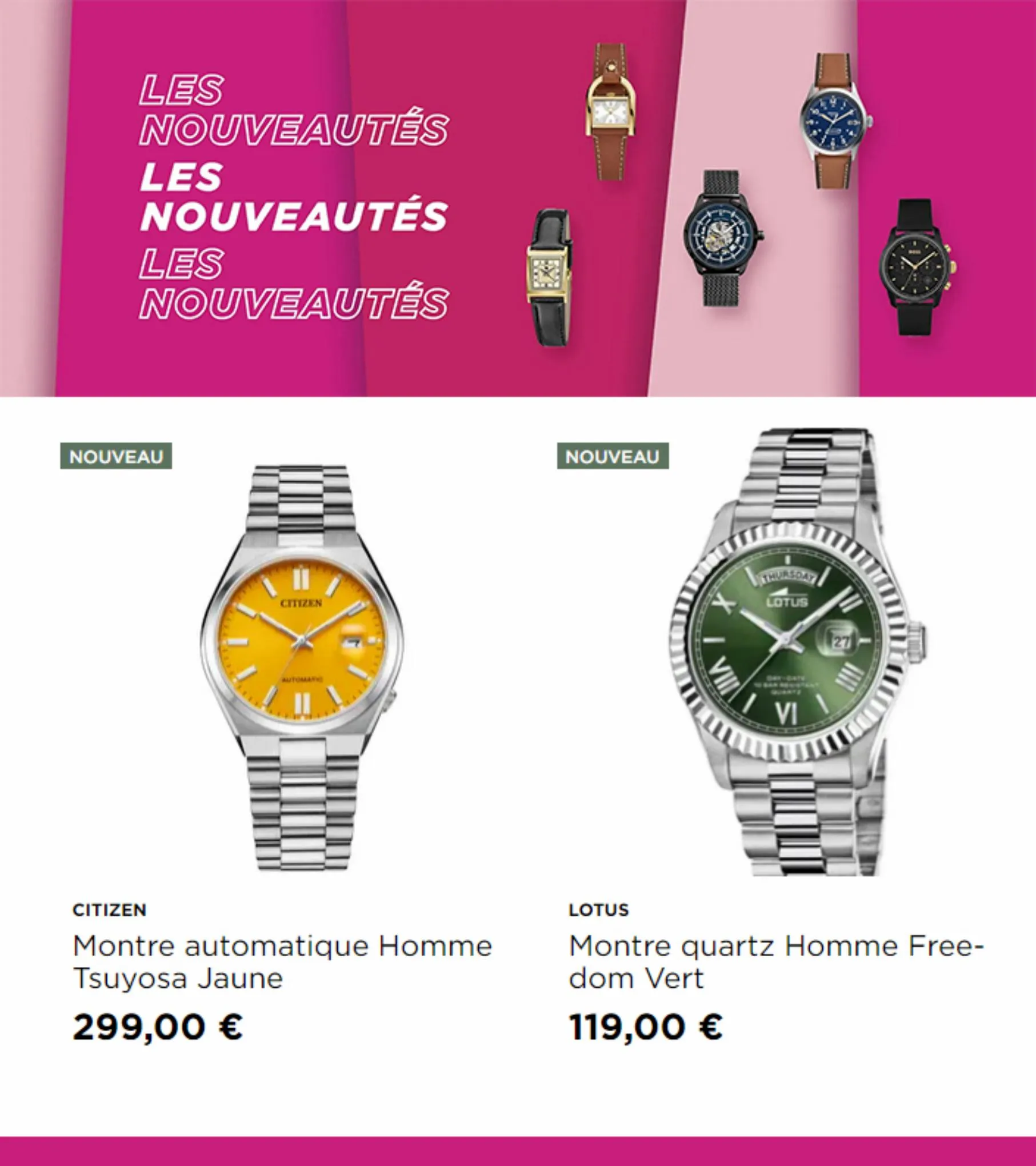 Catalogue Nouveautés Montres & Bijoux, page 00004