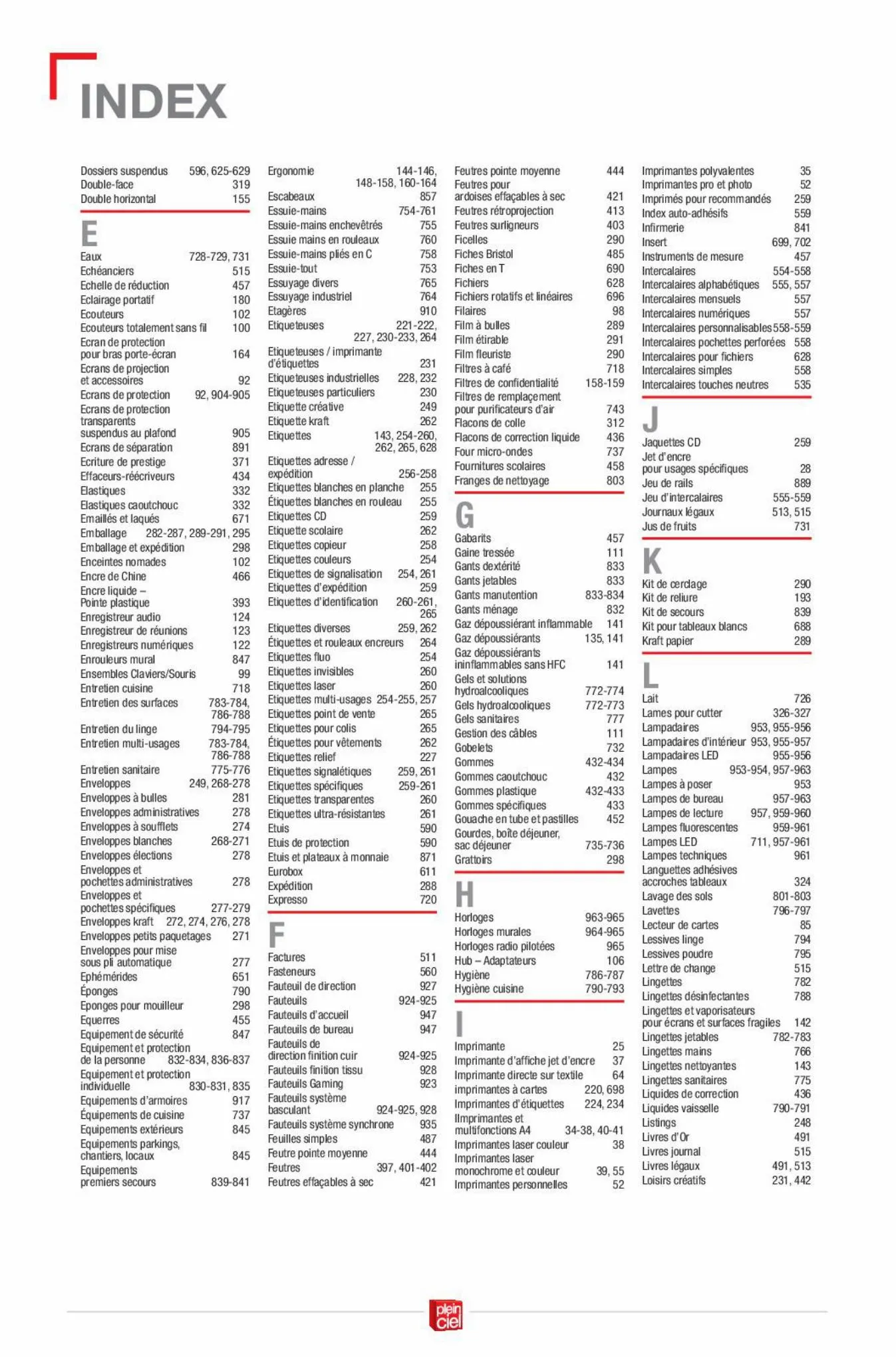 Catalogue Catalogue de bureau Plein Ciel 2022, page 00018