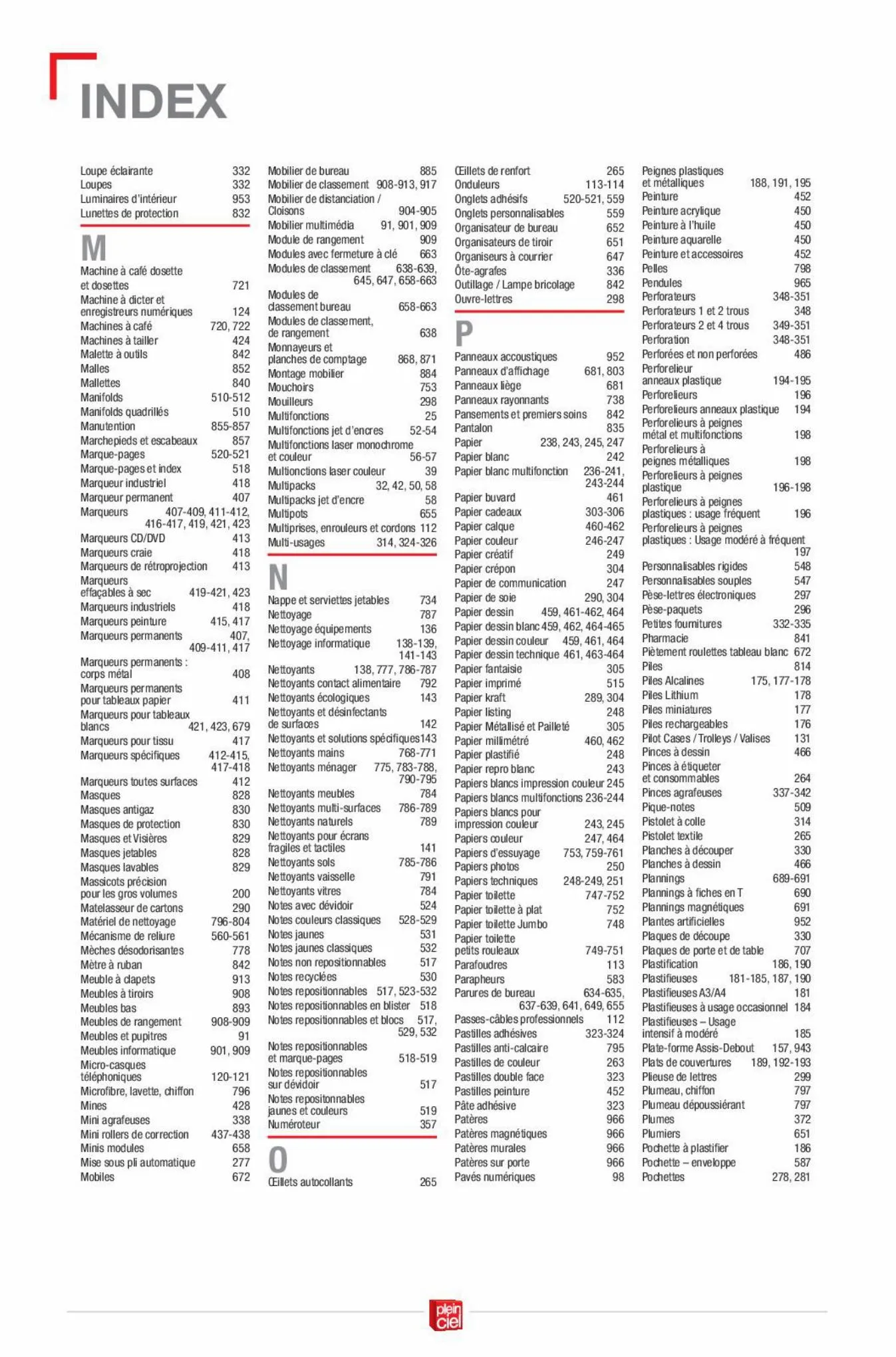 Catalogue Catalogue de bureau Plein Ciel 2022, page 00019