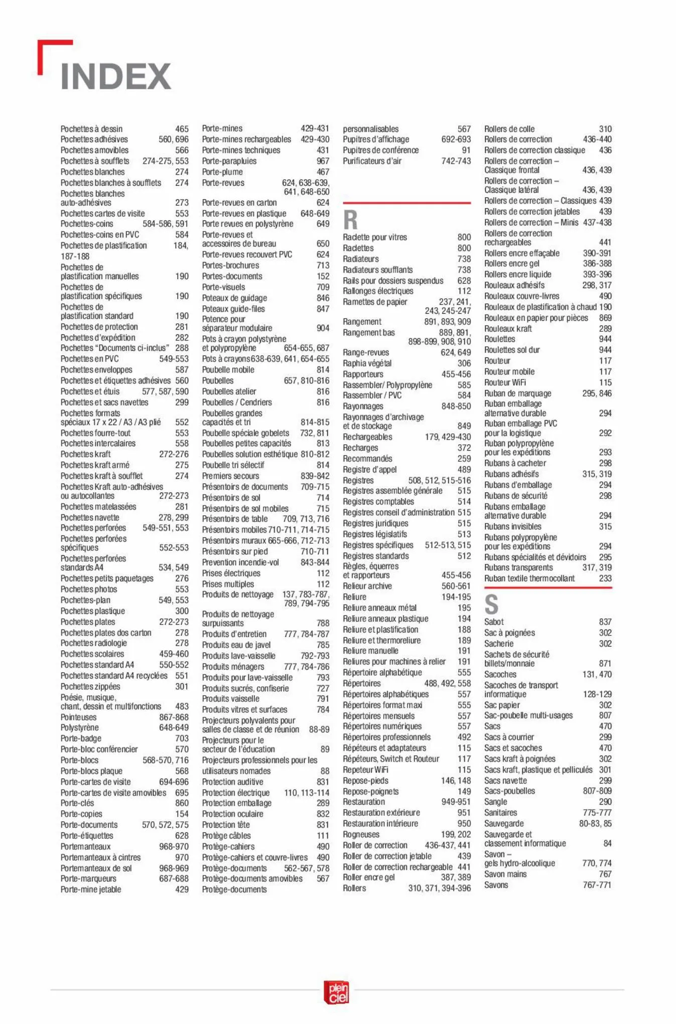 Catalogue Catalogue de bureau Plein Ciel 2022, page 00020