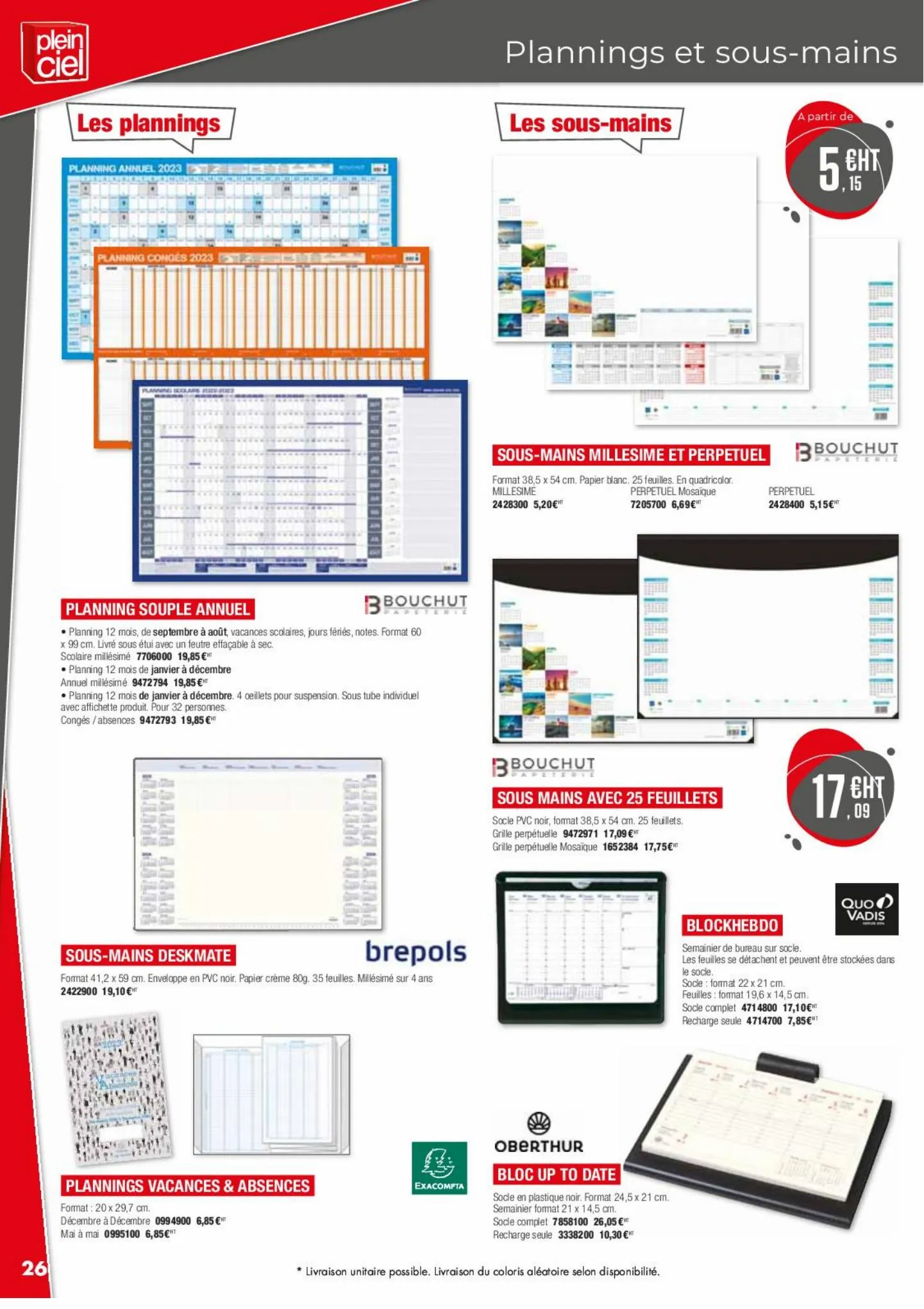 Catalogue   Catalogue Agendas 2023 Plein Ciel, page 00026