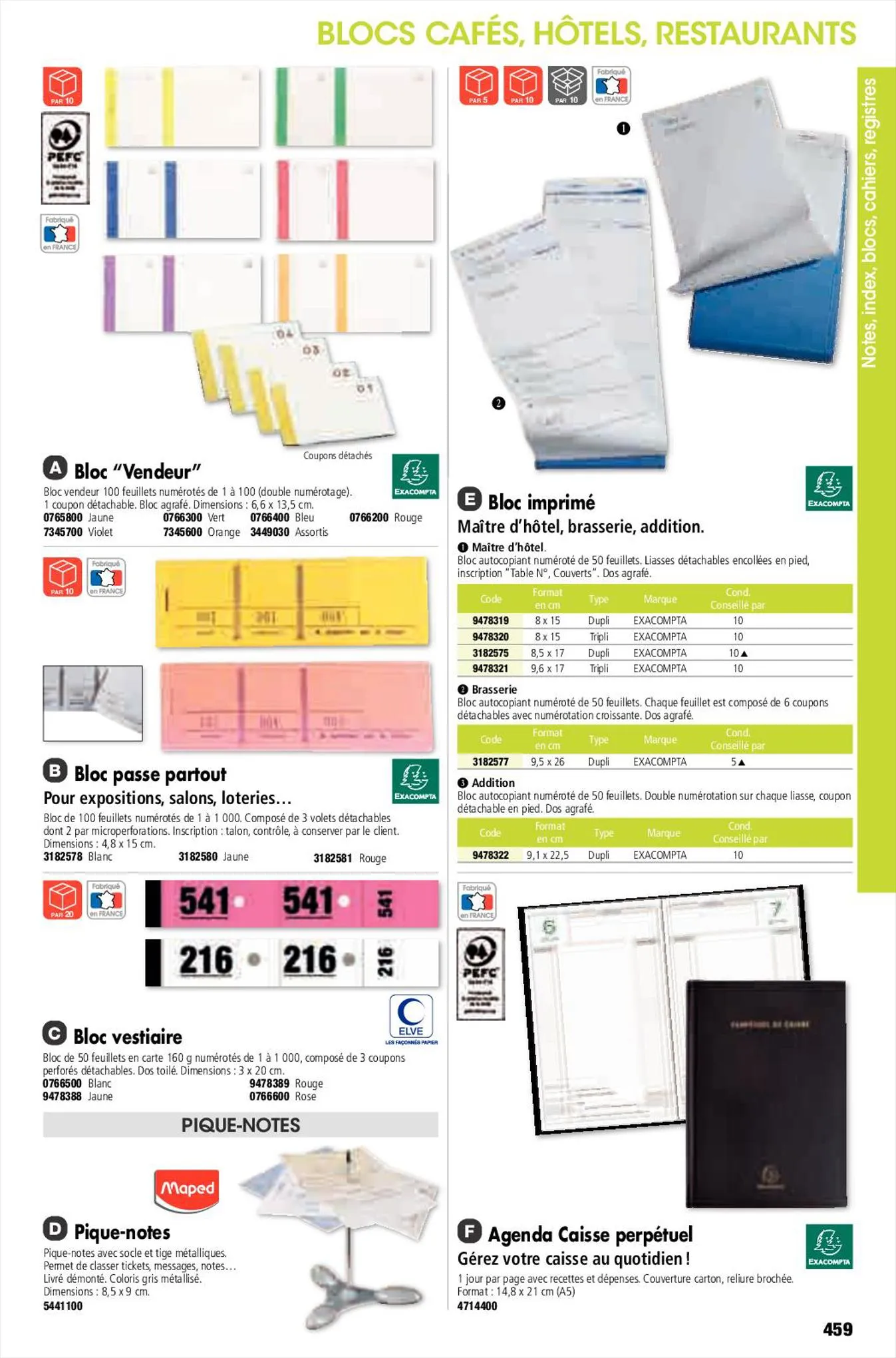 Catalogue Catalogue de bureau Plein Ciel, page 00459