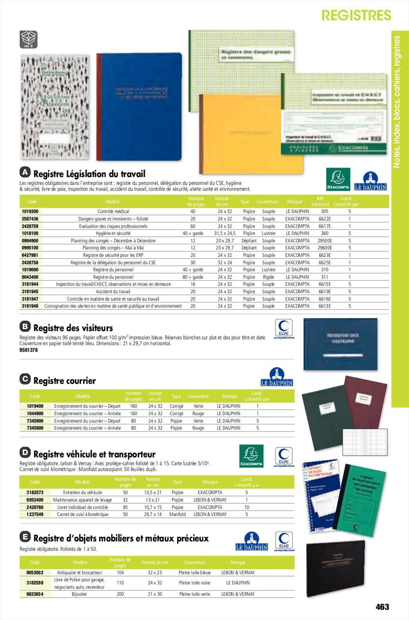 Catalogue Catalogue de bureau Plein Ciel, page 00463