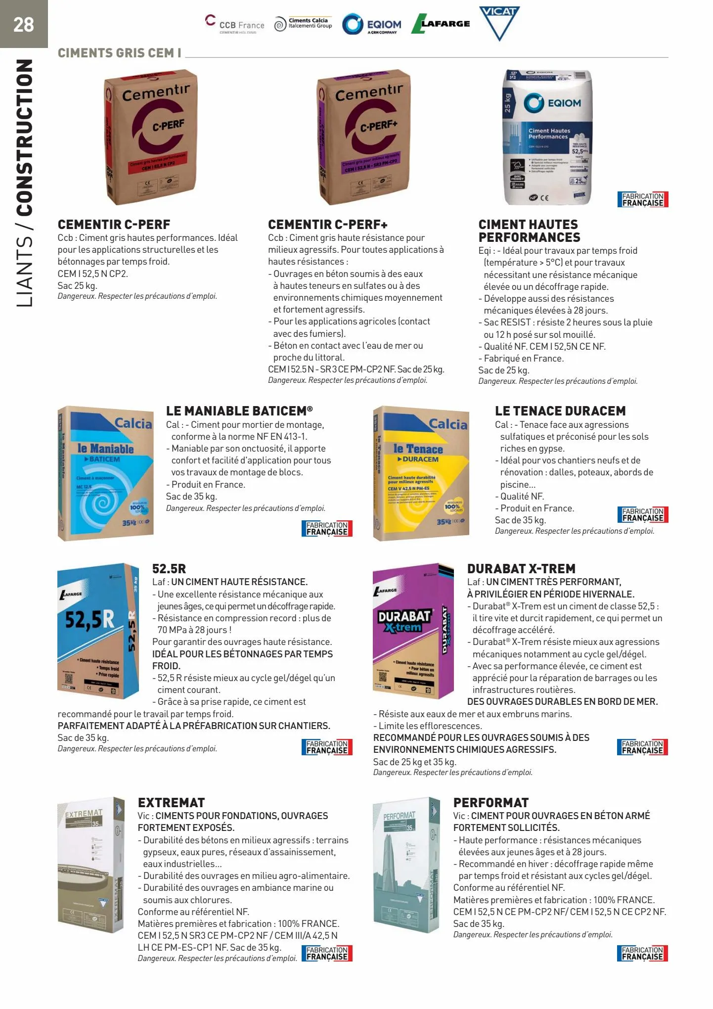 Catalogue Catalogue Matériaux, page 00028