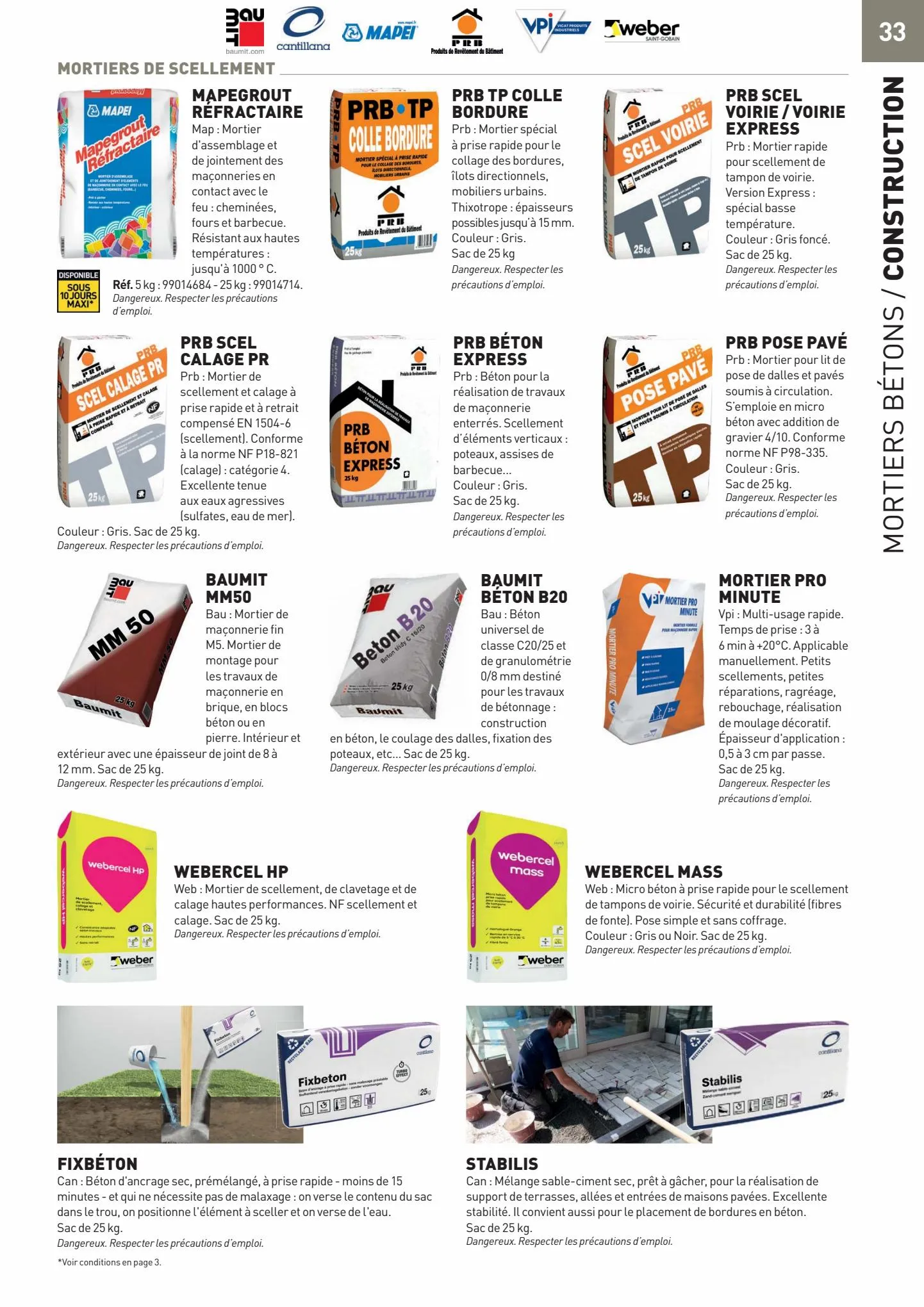 Catalogue Catalogue Matériaux, page 00033