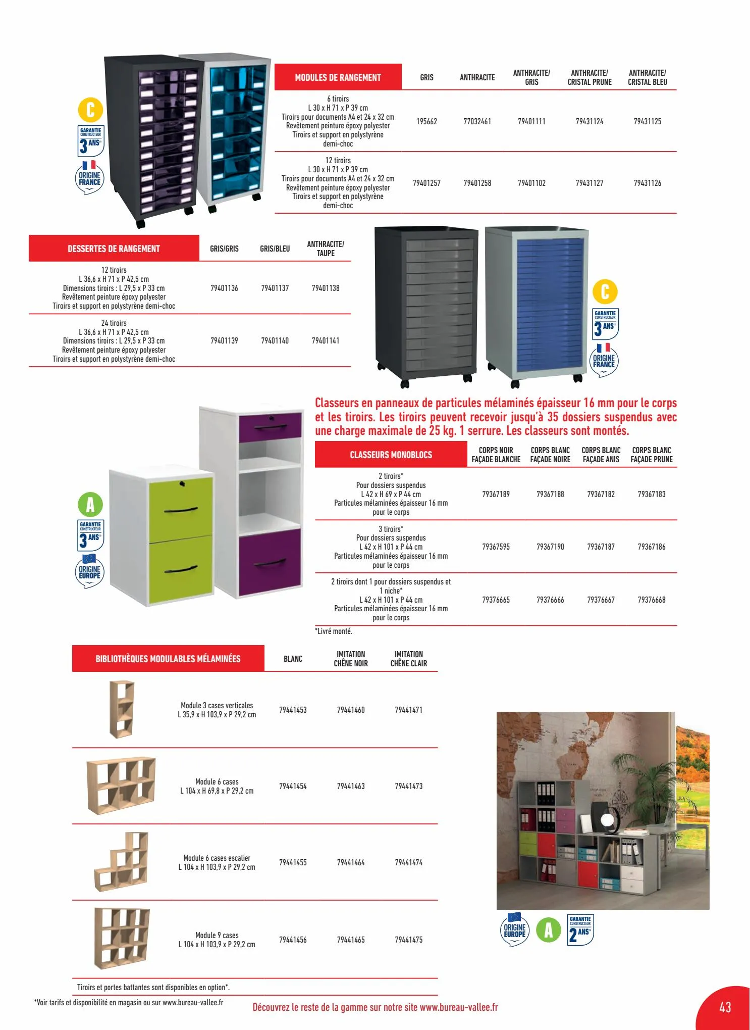 Catalogue MOBILIER DE BUREAU, page 00043