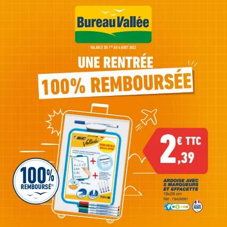 E-catalogue Août 100? remboursé