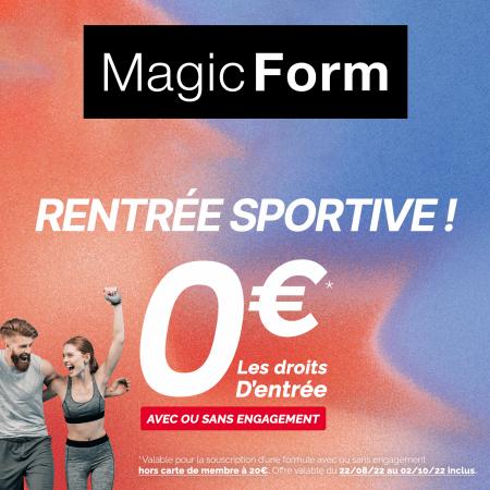 Catalogue Magic Form | Rentrée sportive! | 25/08/2022 - 02/10/2022