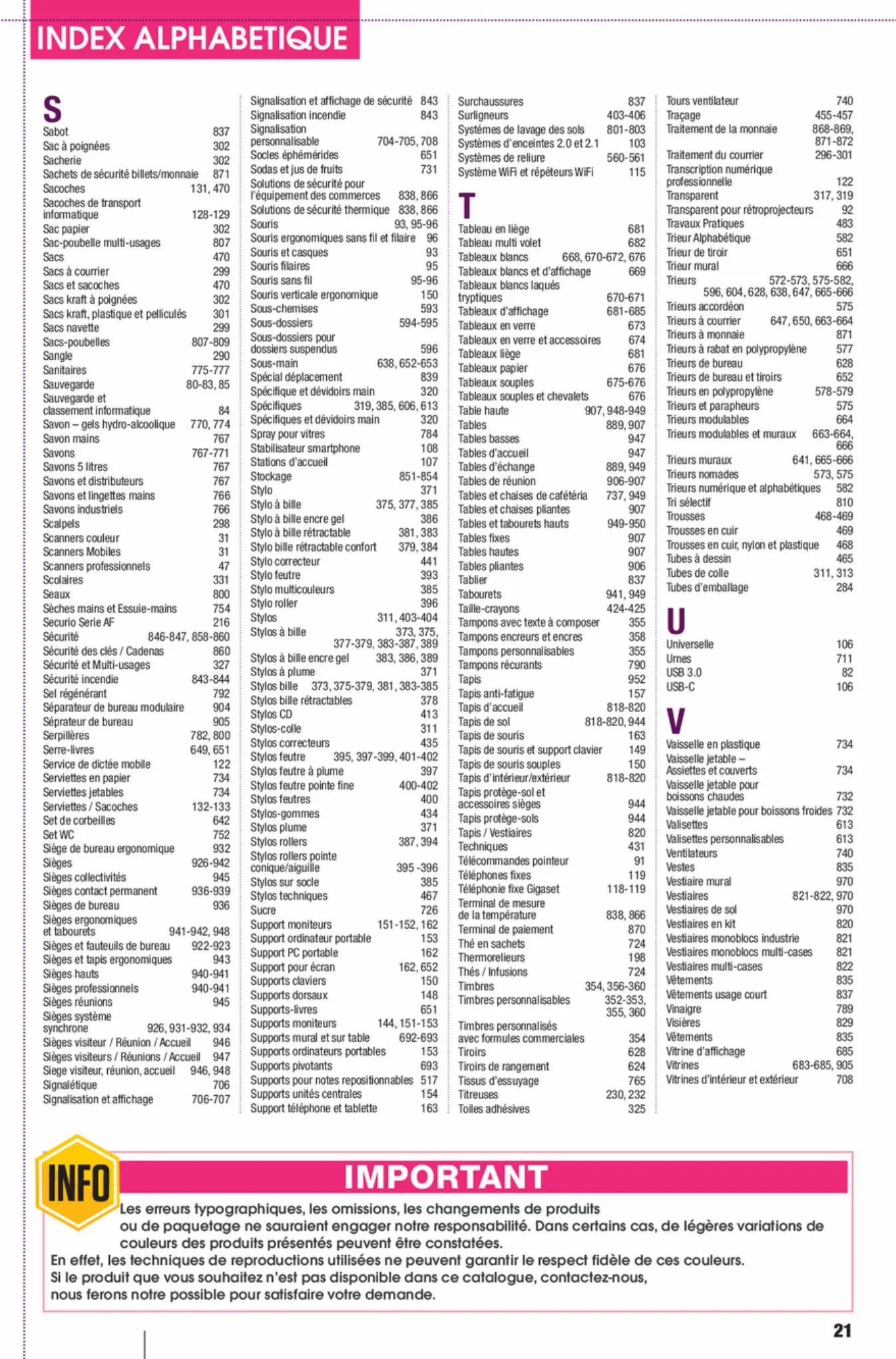 Catalogue Catalogue général Calipage 2022, page 00021