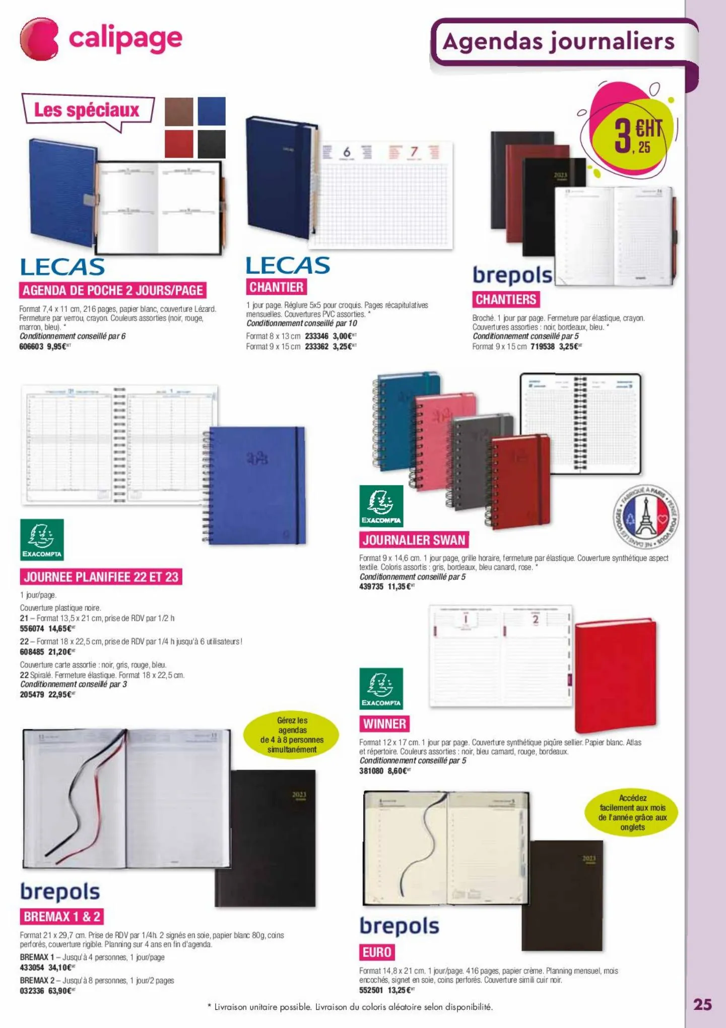 Catalogue Catalogue Agendas 2023 Calipage, page 00025