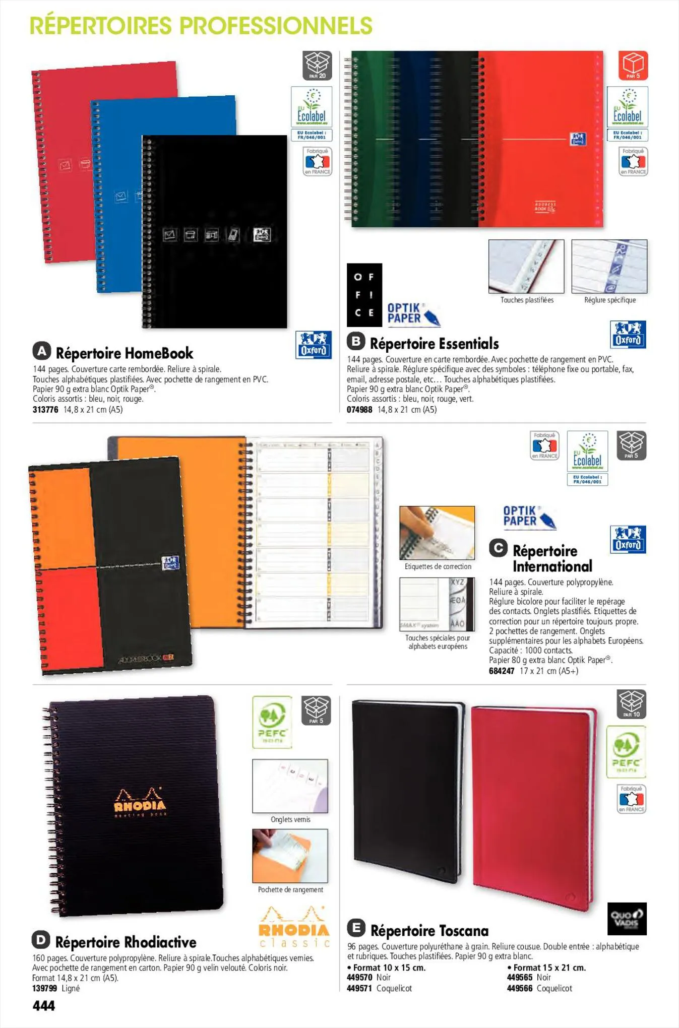 Catalogue Catalogue général Calipage 2023, page 00444